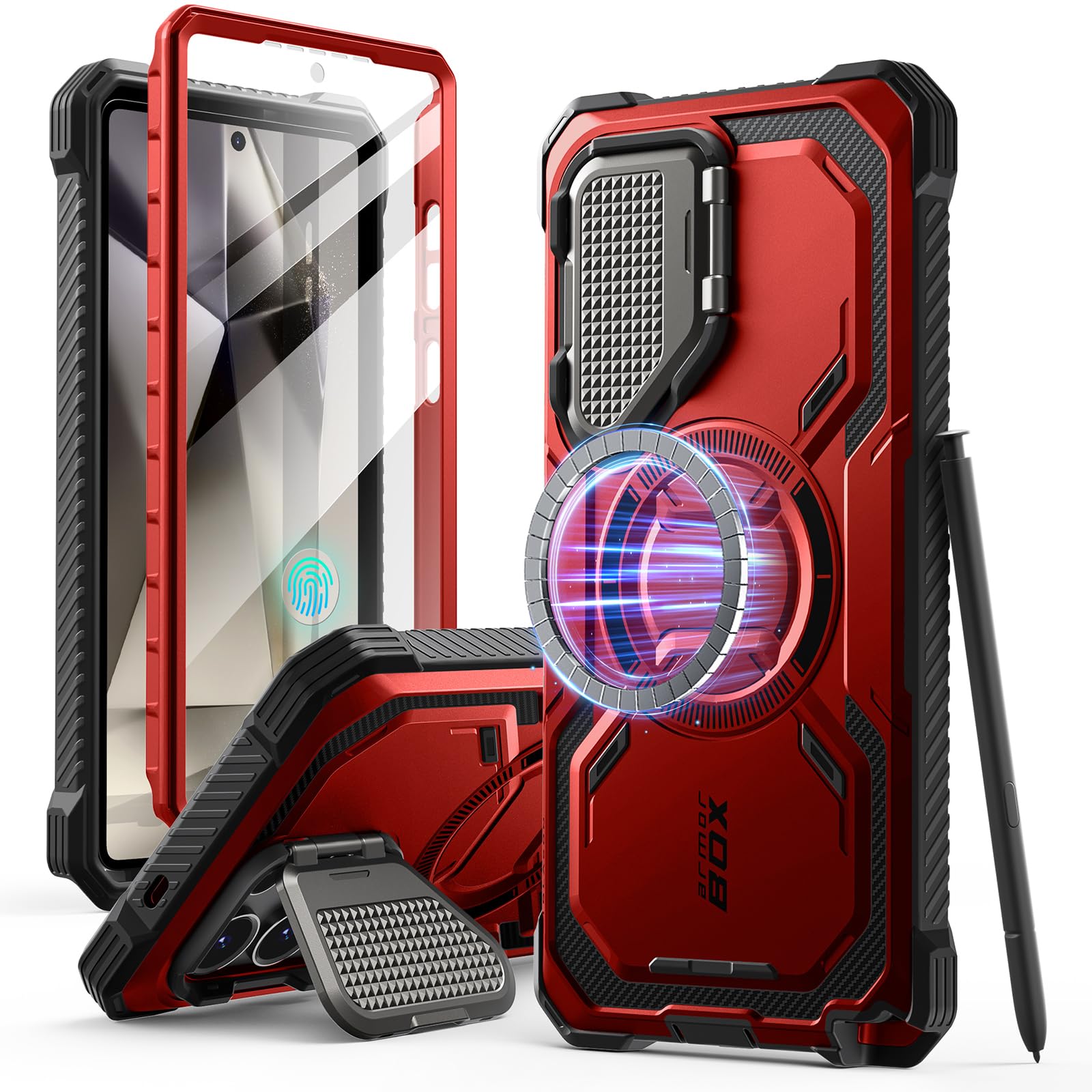 Foto 2 pulgar | Funda De Teléfono I-blason Armorbox Para Samsung Galaxy S25 Ultra Red - Venta Internacional.