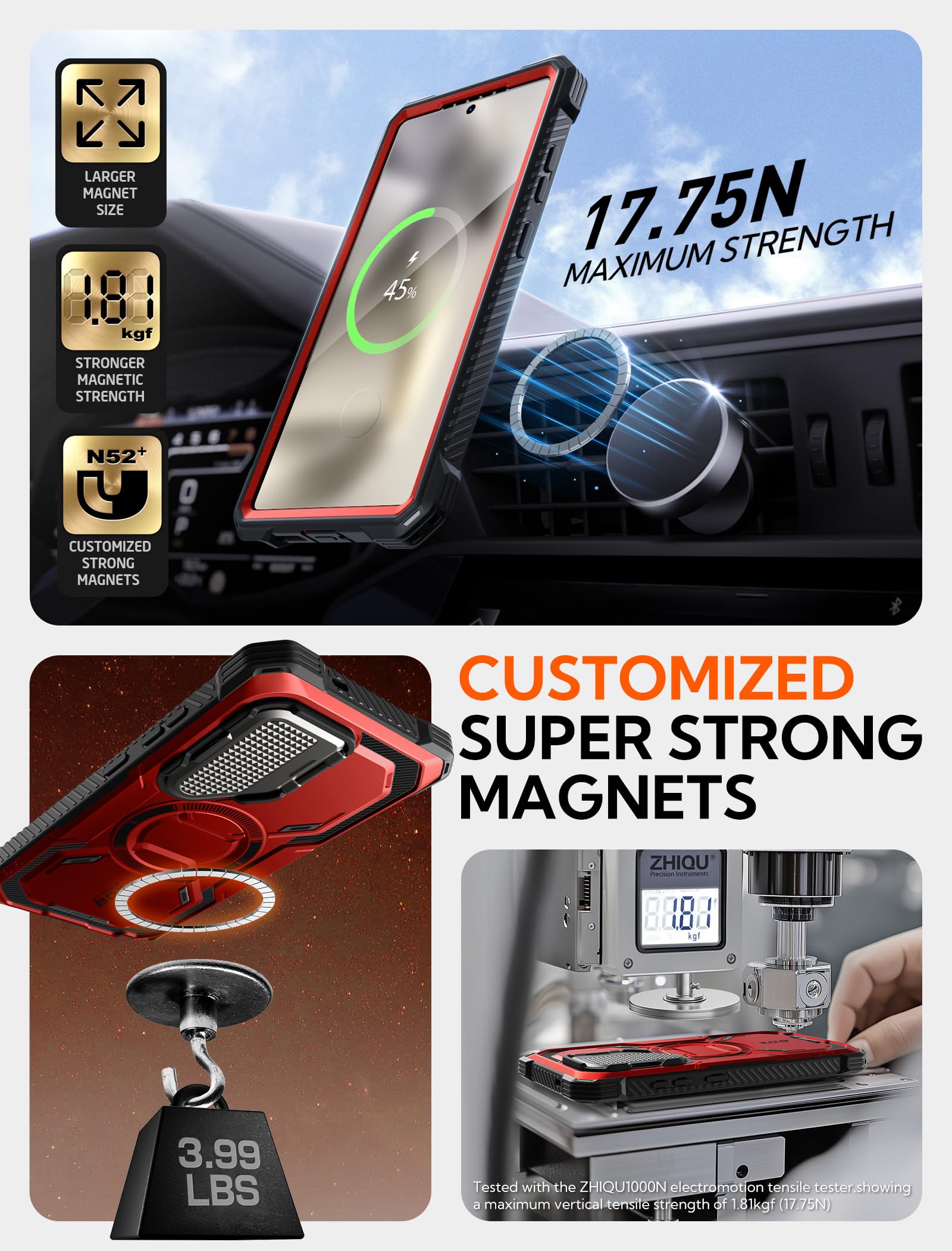 Foto 8 pulgar | Funda De Teléfono I-blason Armorbox Para Samsung Galaxy S25 Ultra Red - Venta Internacional.