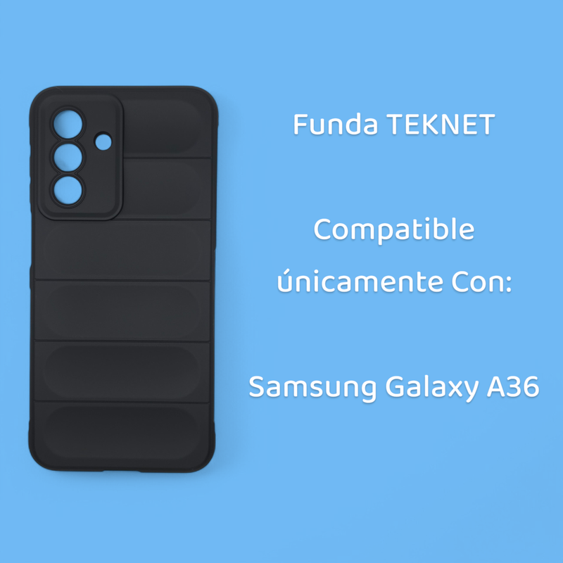 Foto 4 pulgar | Teknet Funda Case  Silicon Para Samsung Galaxy A36 Antigolpes Uso Rudo