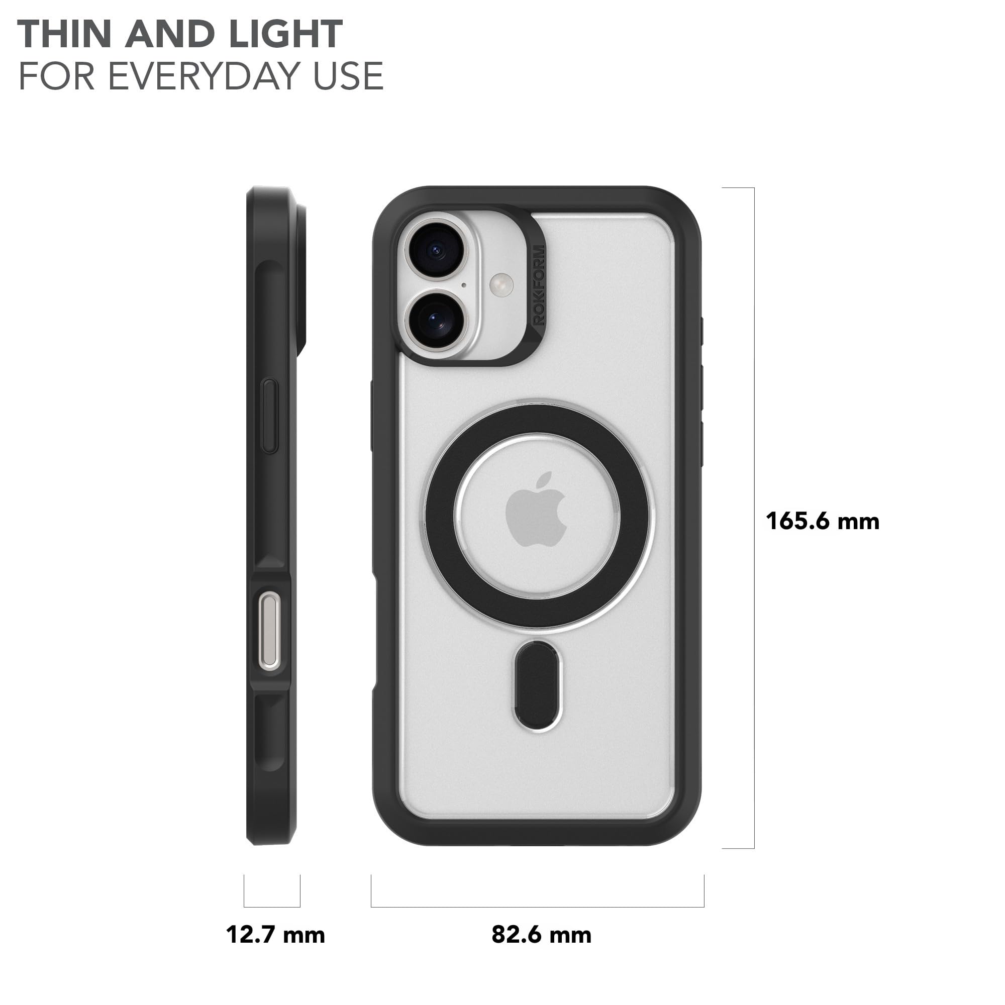 Foto 8 pulgar | Funda Rokform Slim Compatible Con Iphone 16 Plus, Transparente - Venta Internacional.