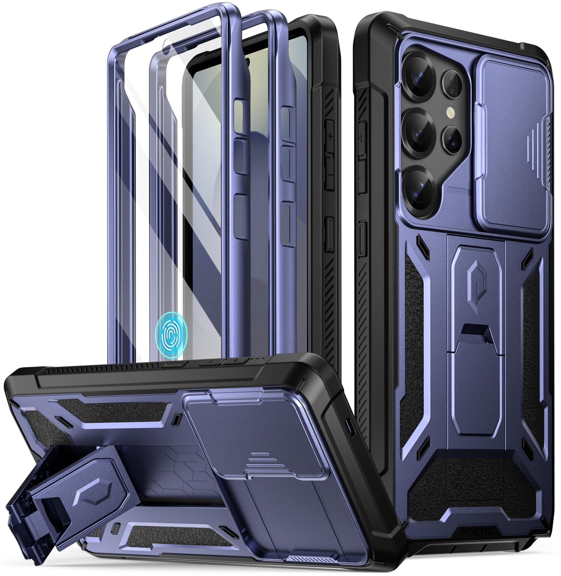 Funda Para Teléfono Poetic Spartan Galaxy S25 Ultra 6.9 Azul Medianoche - Venta Internacional.