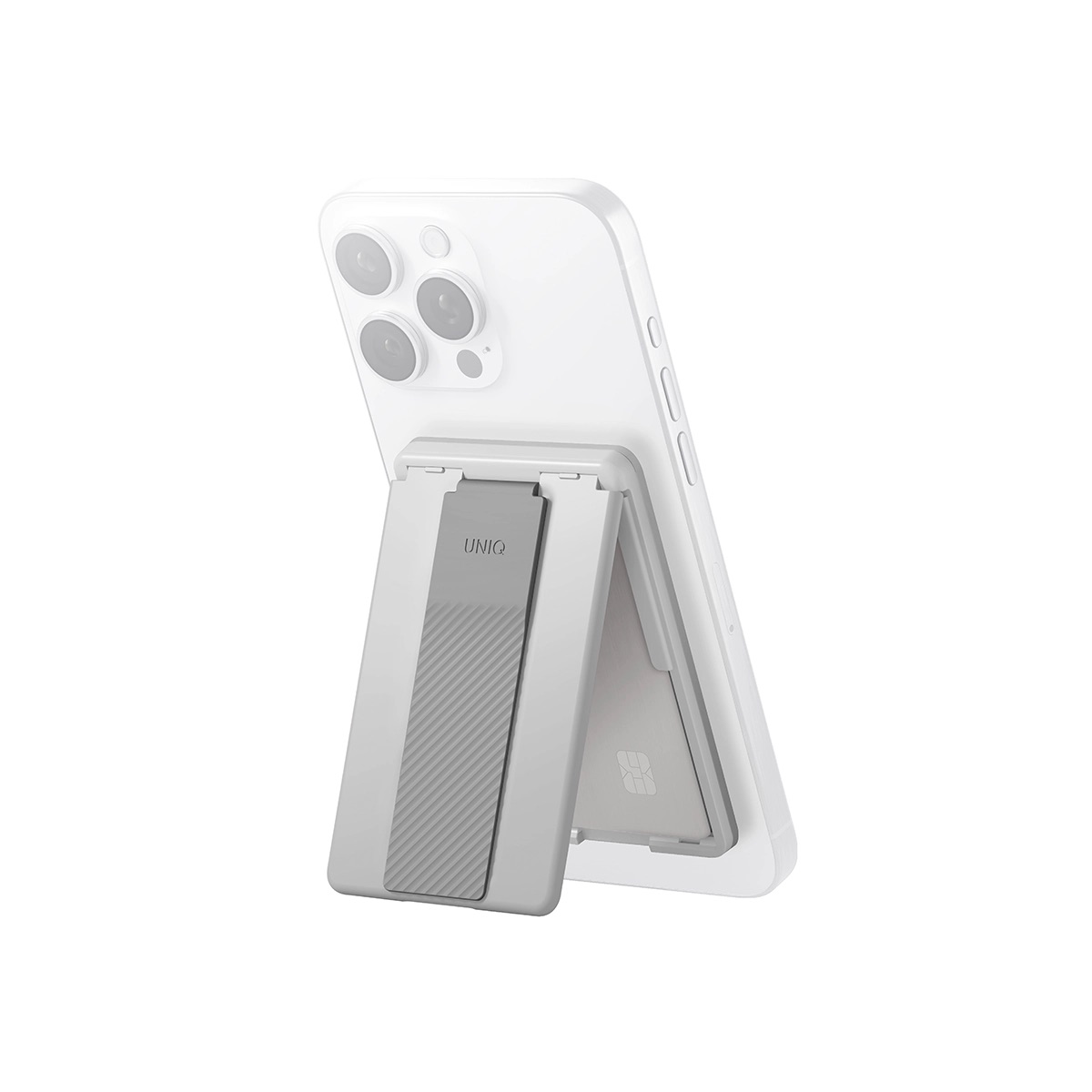 Tarjetero Para Iphone Gris Claro Heldro Id  De Uniq