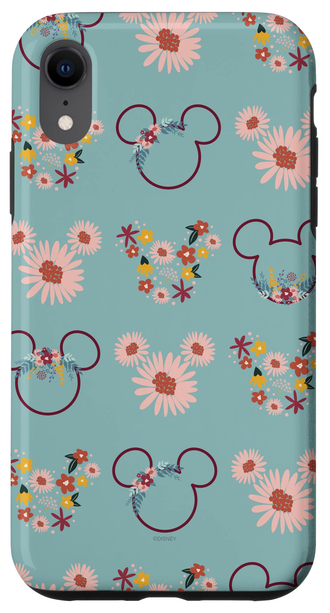 Foto 2 pulgar | Funda De Teléfono Disney Mickey Mouse Con Flores Y Margaritas Para Iphone Xr - Venta Internacional.