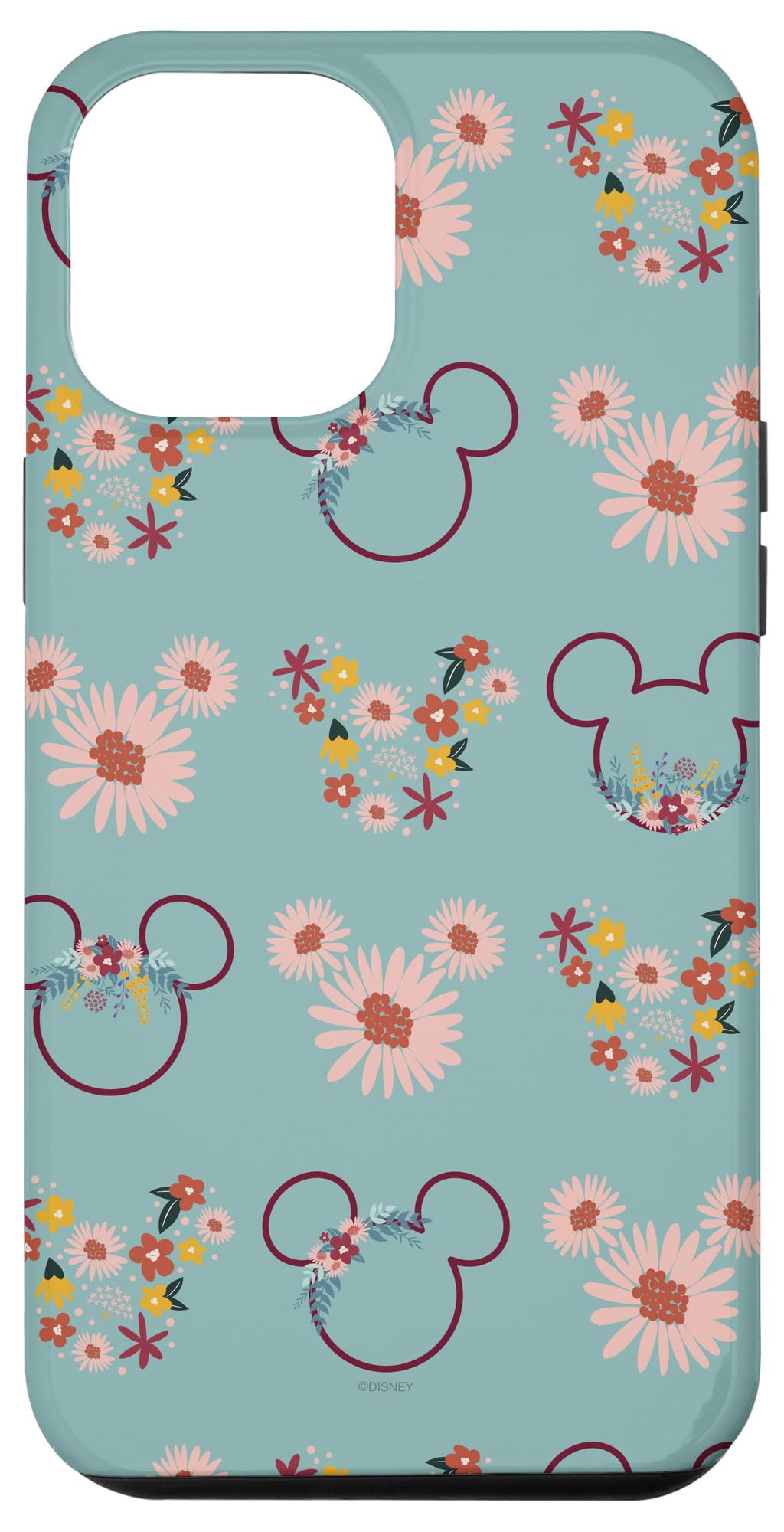 Foto 2 pulgar | Funda De Teléfono Disney Mickey Mouse Con Flores Y Margaritas Para Iphone 12 Pro Max - Venta Internacional.