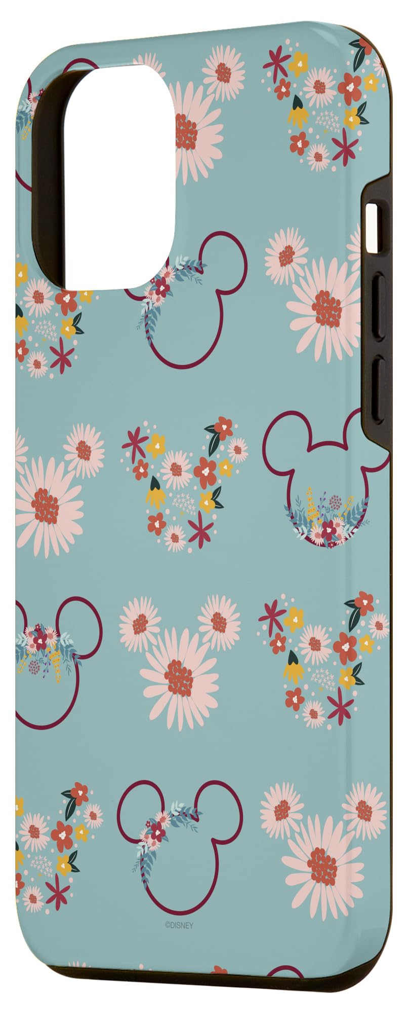Foto 3 pulgar | Funda De Teléfono Disney Mickey Mouse Con Flores Y Margaritas Para Iphone 12 Pro Max - Venta Internacional.