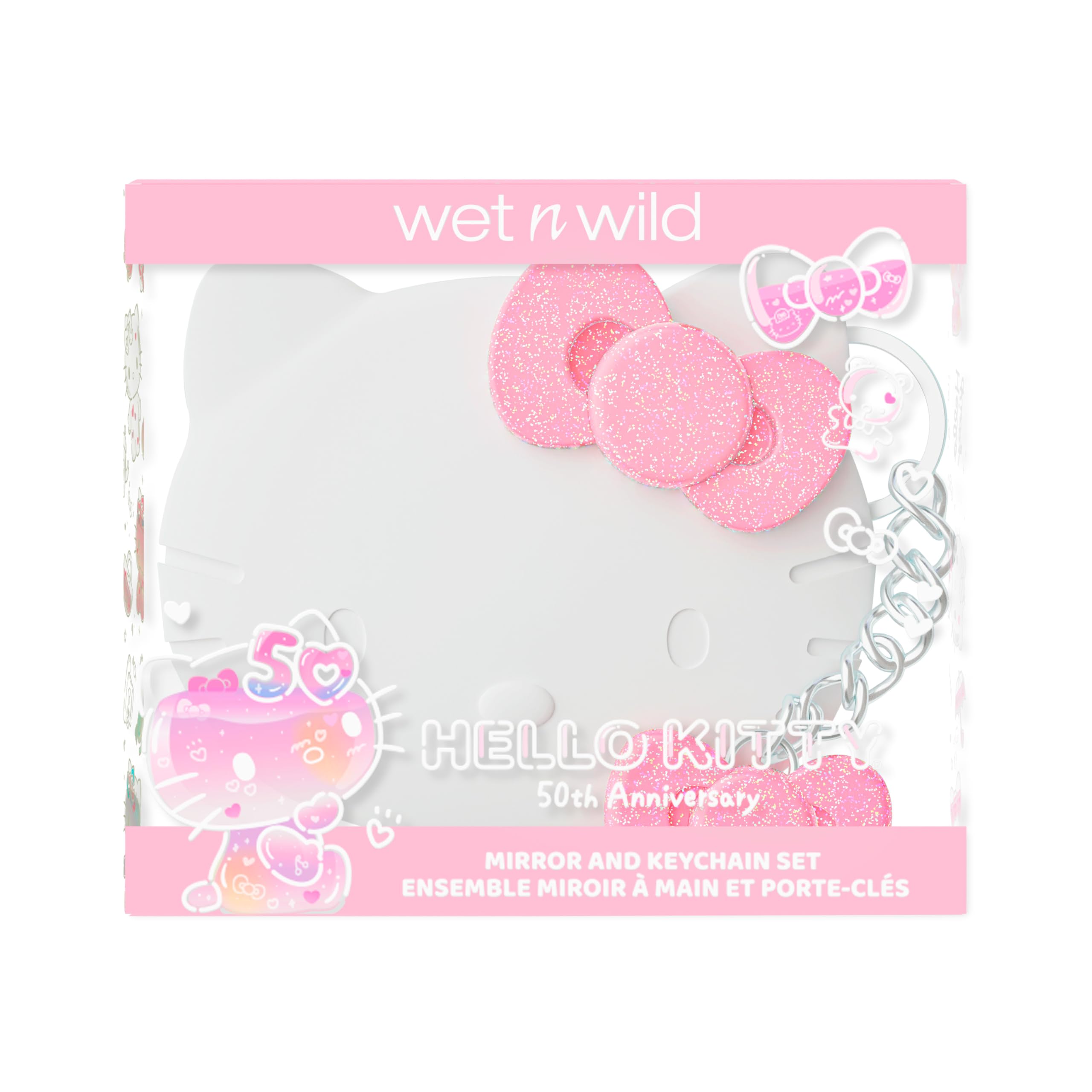 Foto 5 pulgar | Espejo De Mano Wet N Wild Hello Kitty Con Llavero Comfort-grip - Venta Internacional.
