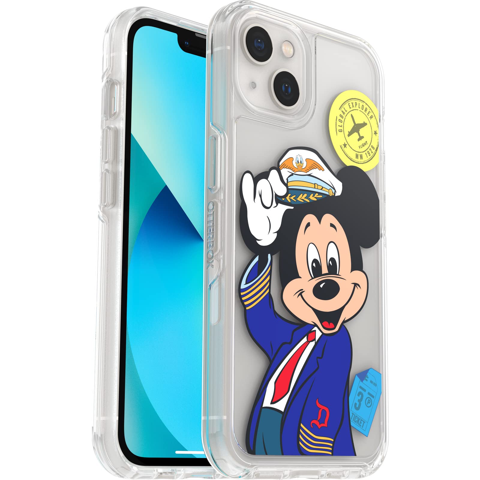 Foto 2 pulgar | Funda Para Teléfono Otterbox Disney Mickey Mouse Pilot Iphone 13 - Venta Internacional.