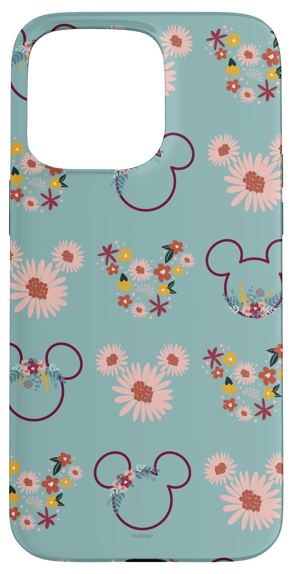 Foto 2 pulgar | Funda De Teléfono Disney Mickey Mouse Flowers Para Iphone 15 Pro Max - Venta Internacional.