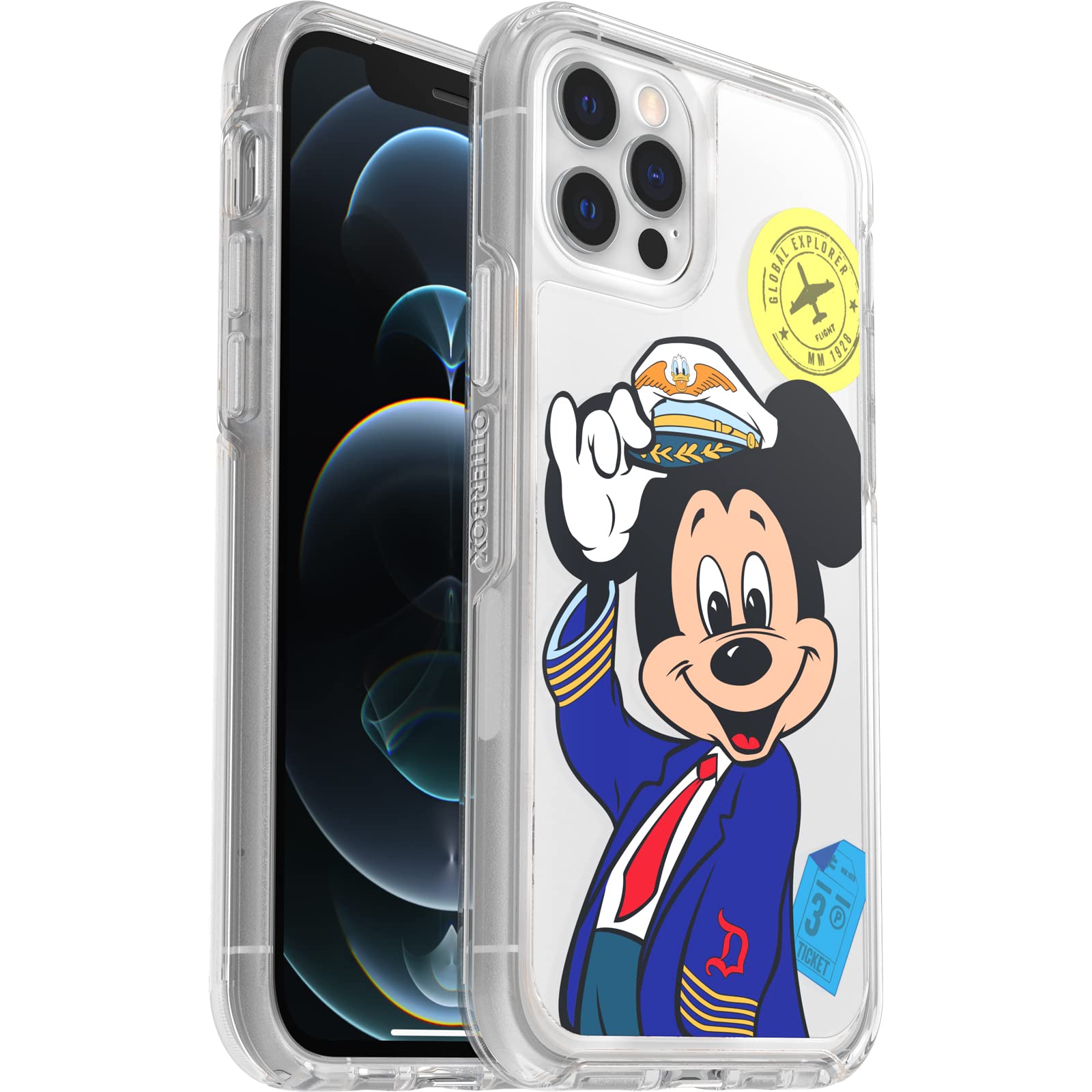 Foto 2 pulgar | Funda Para Teléfono Otterbox Disney Mickey Mouse Pilot Iphone 12/12 Pro - Venta Internacional.