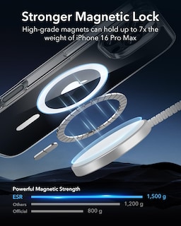 Foto 4 | Funda De Teléfono Esr Para Iphone 16 Pro Max Con Magsafe Clear - Venta Internacional.