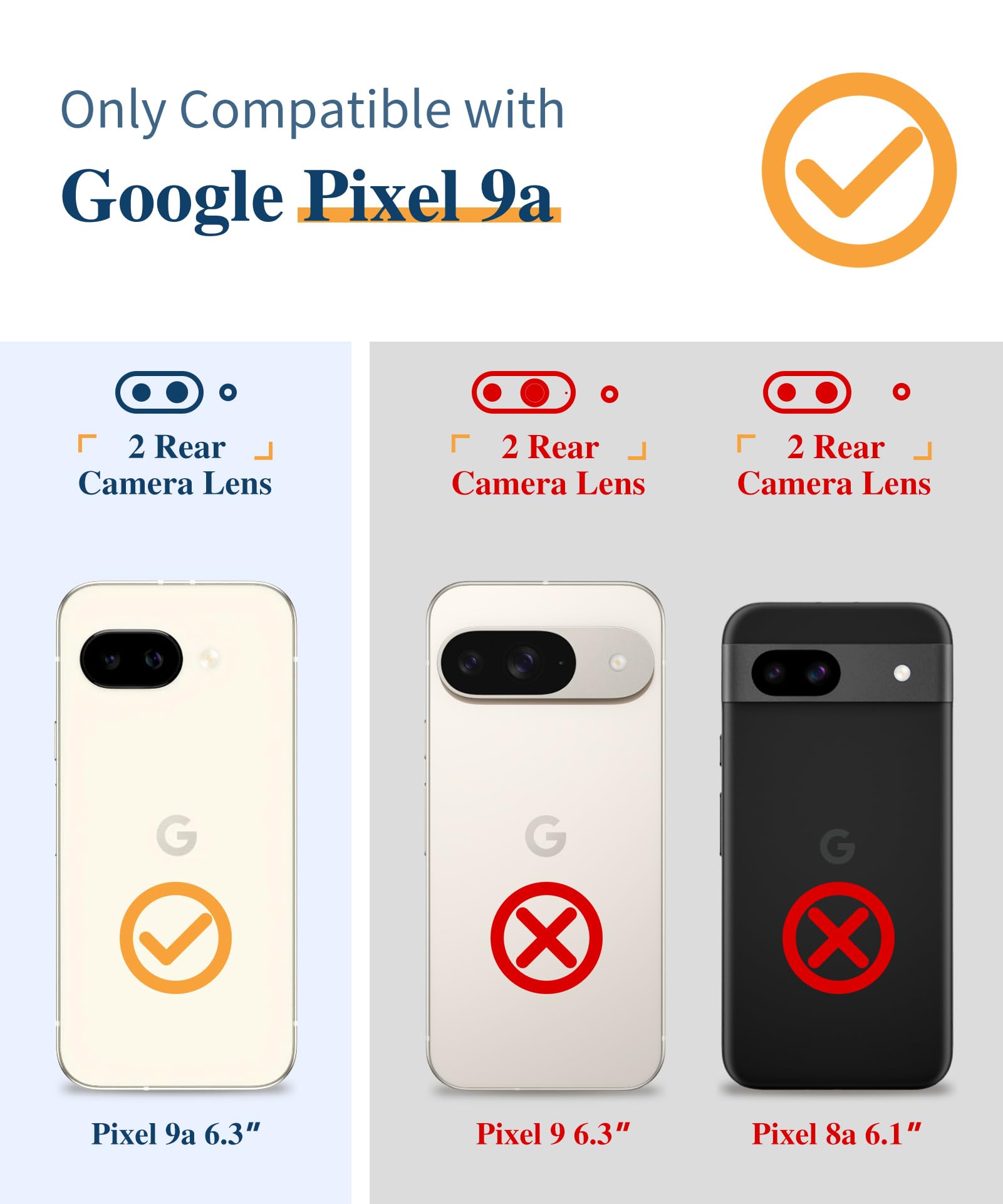 Foto 3 pulgar | Funda De Teléfono Gviewin Para Google Pixel 9a Con Protector De Pantalla - Venta Internacional.
