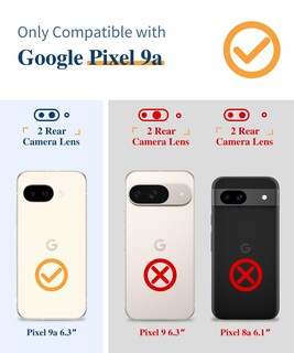 Foto 2 | Funda De Teléfono Gviewin Para Google Pixel 9a Con Protector De Pantalla - Venta Internacional.