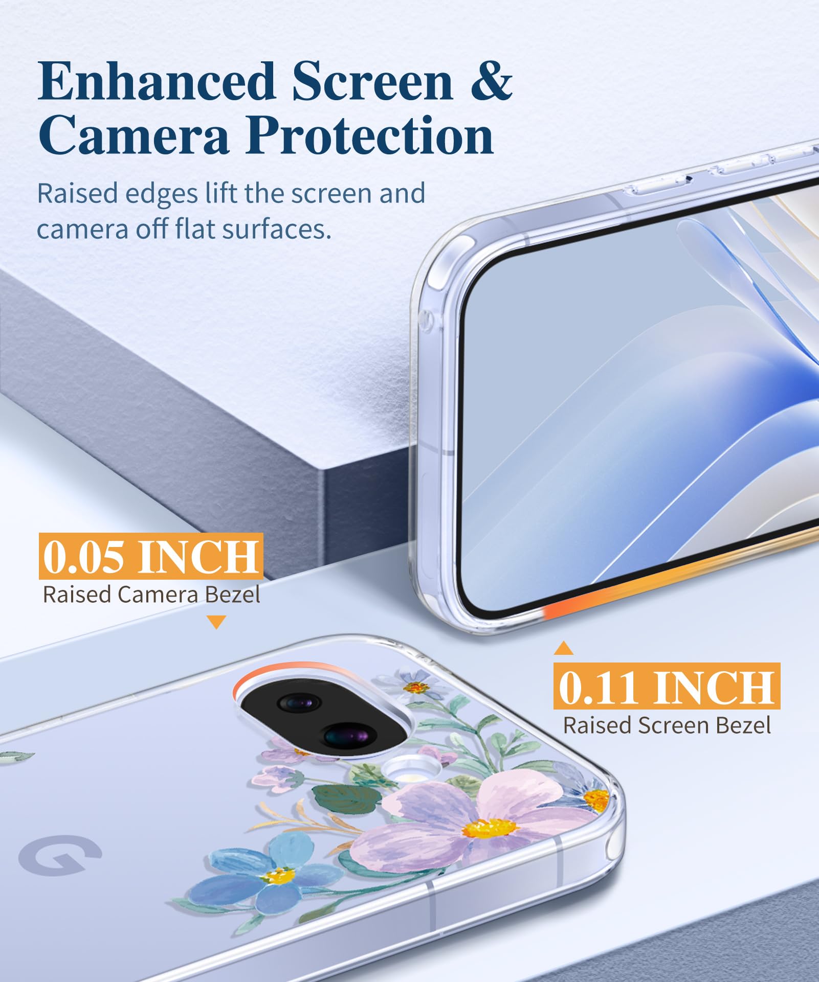 Foto 5 | Funda De Teléfono Gviewin Para Google Pixel 9a Con Protector De Pantalla - Venta Internacional.