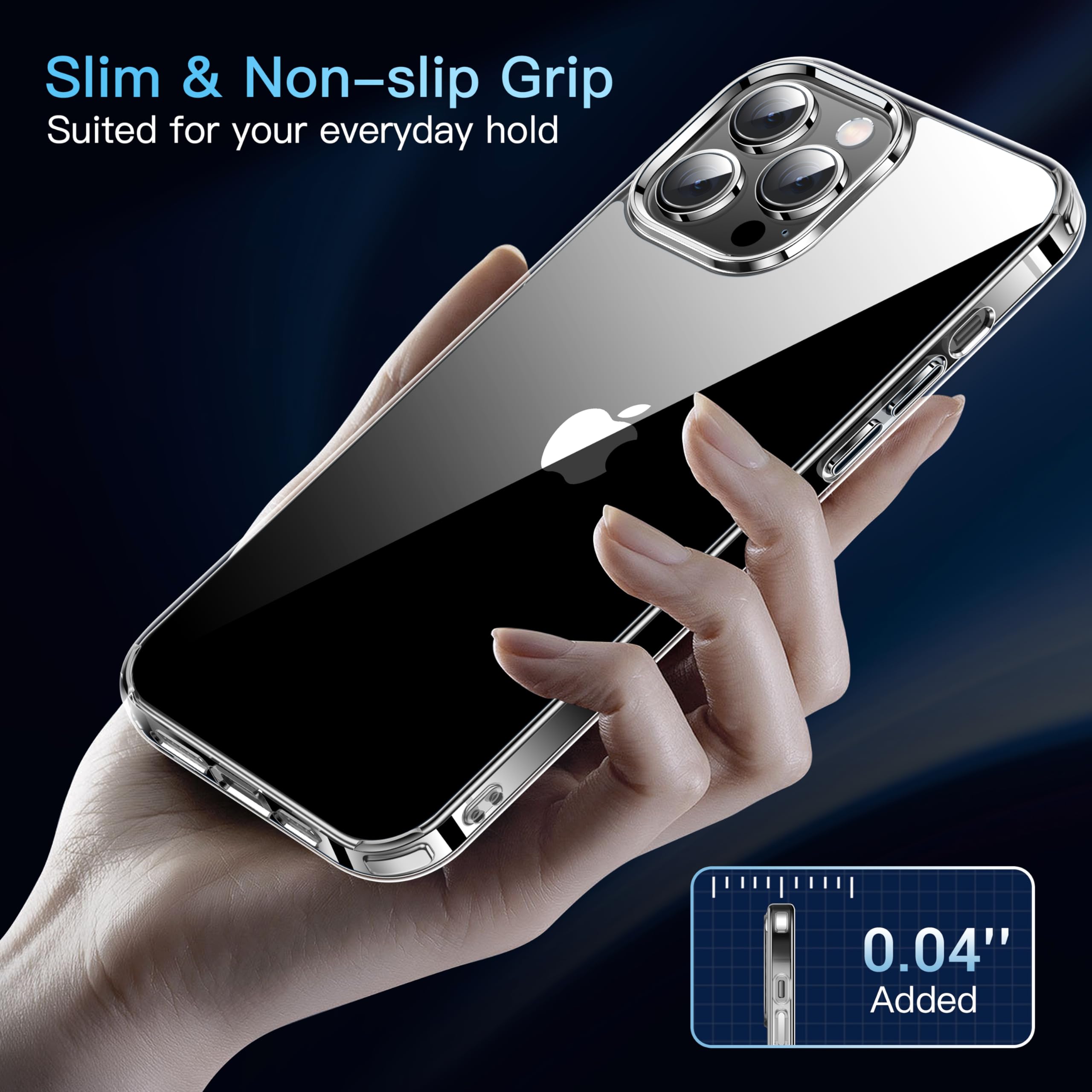 Foto 6 | Funda De Teléfono Casekoo Crystal Clear Para Iphone 13 Pro De 6.1 Pulgadas - Venta Internacional.