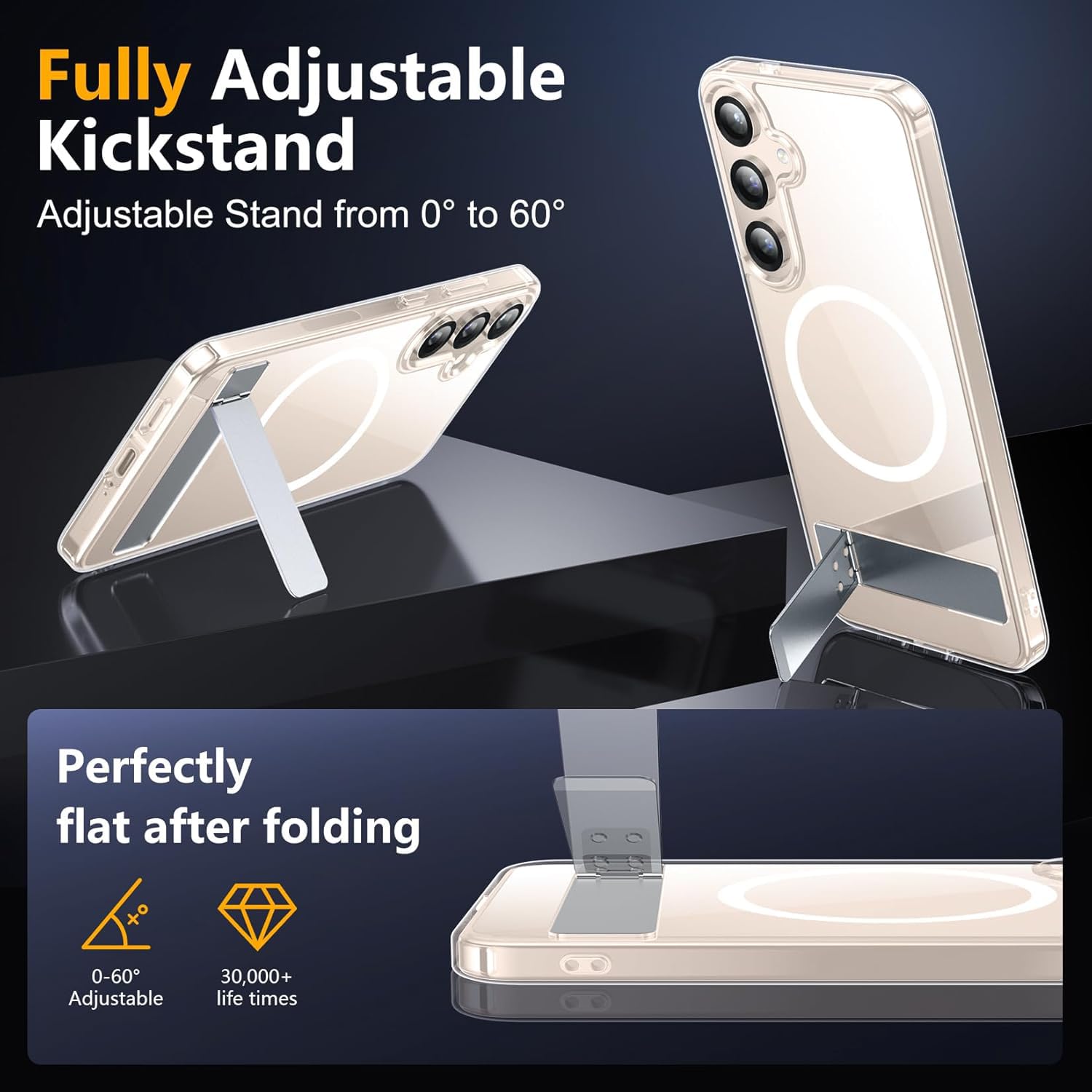 Foto 4 pulgar | Funda Magnética Spidercase Con Soporte Para Samsung Galaxy S25 Plus - Venta Internacional.