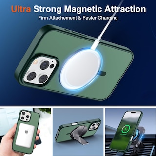 Foto 5 | Funda Magnética Supfine Para Iphone 16 Pro Max Forest Green - Venta Internacional.