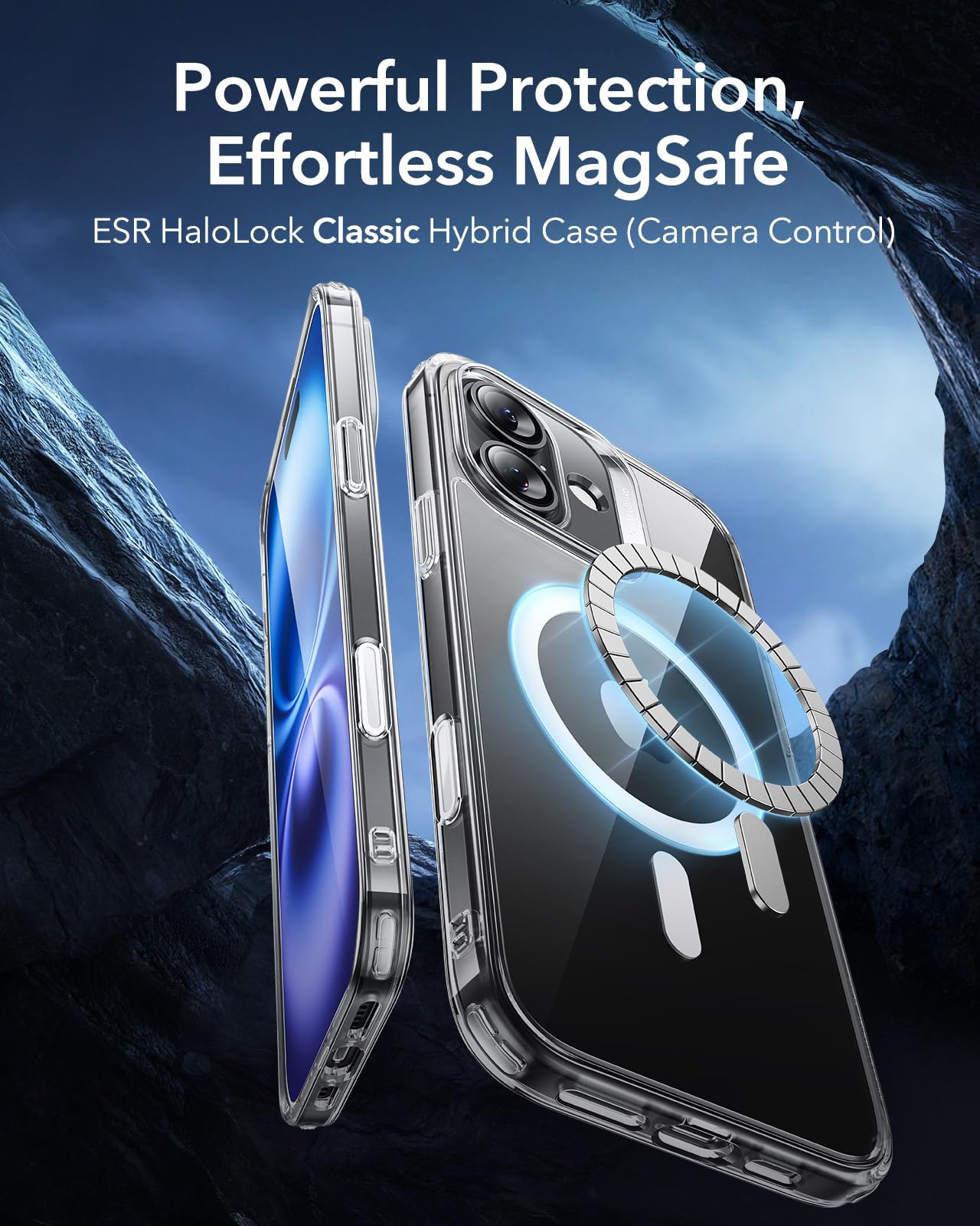Foto 4 pulgar | Funda De Teléfono Esr Para Iphone 16 Plus Con Control De Cámara Transparente - Venta Internacional.