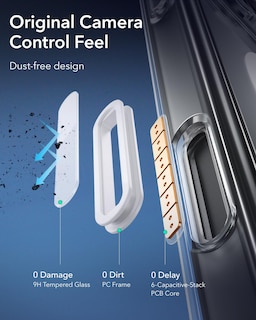 Foto 4 | Funda De Teléfono Esr Para Iphone 16 Plus Con Control De Cámara Transparente - Venta Internacional.