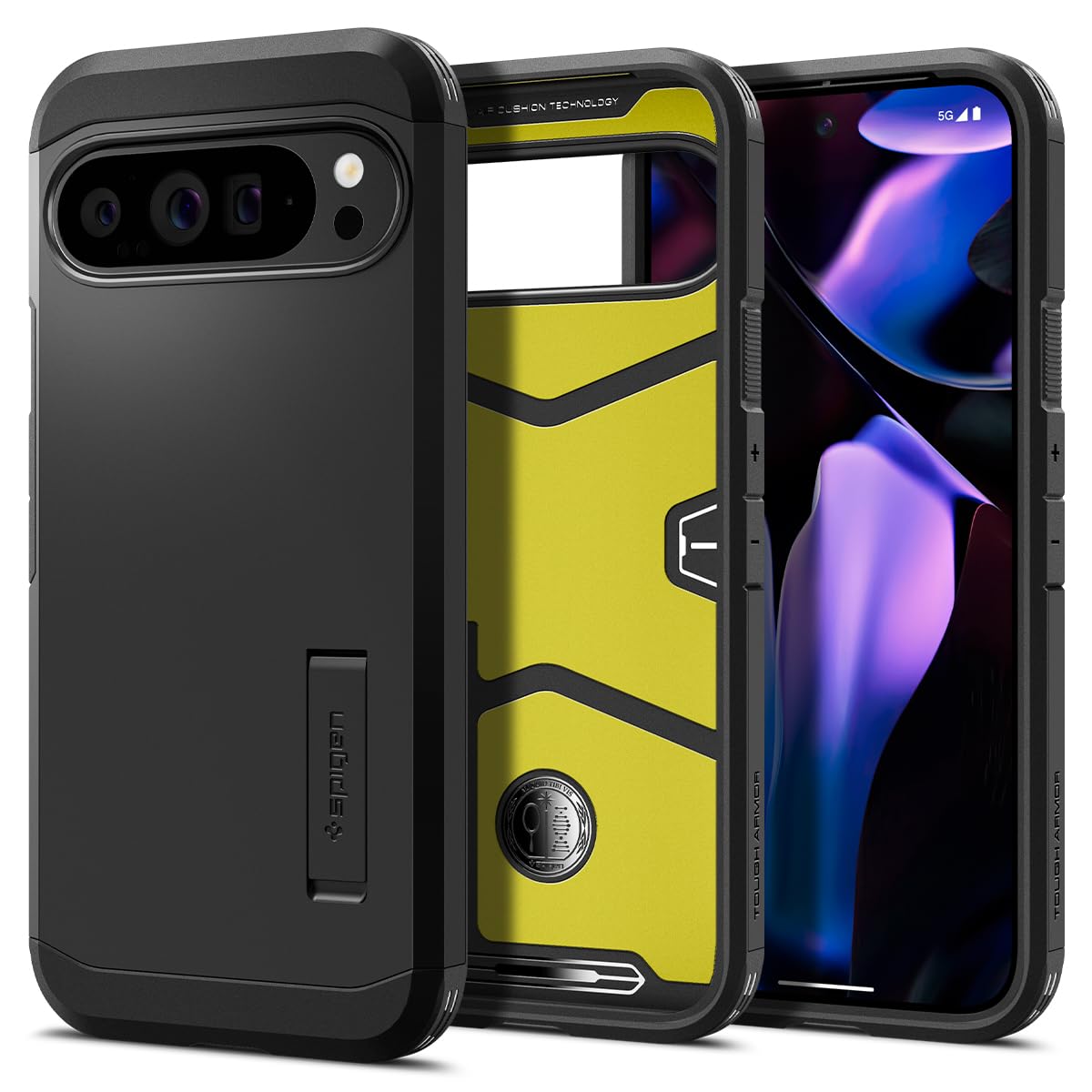 Foto 2 pulgar | Funda Spigen Tough Armor Para Pixel 9 Pro Xl (2024), Color Negro - Venta Internacional.