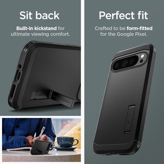 Foto 7 | Funda Spigen Tough Armor Para Pixel 9 Pro Xl (2024), Color Negro - Venta Internacional.