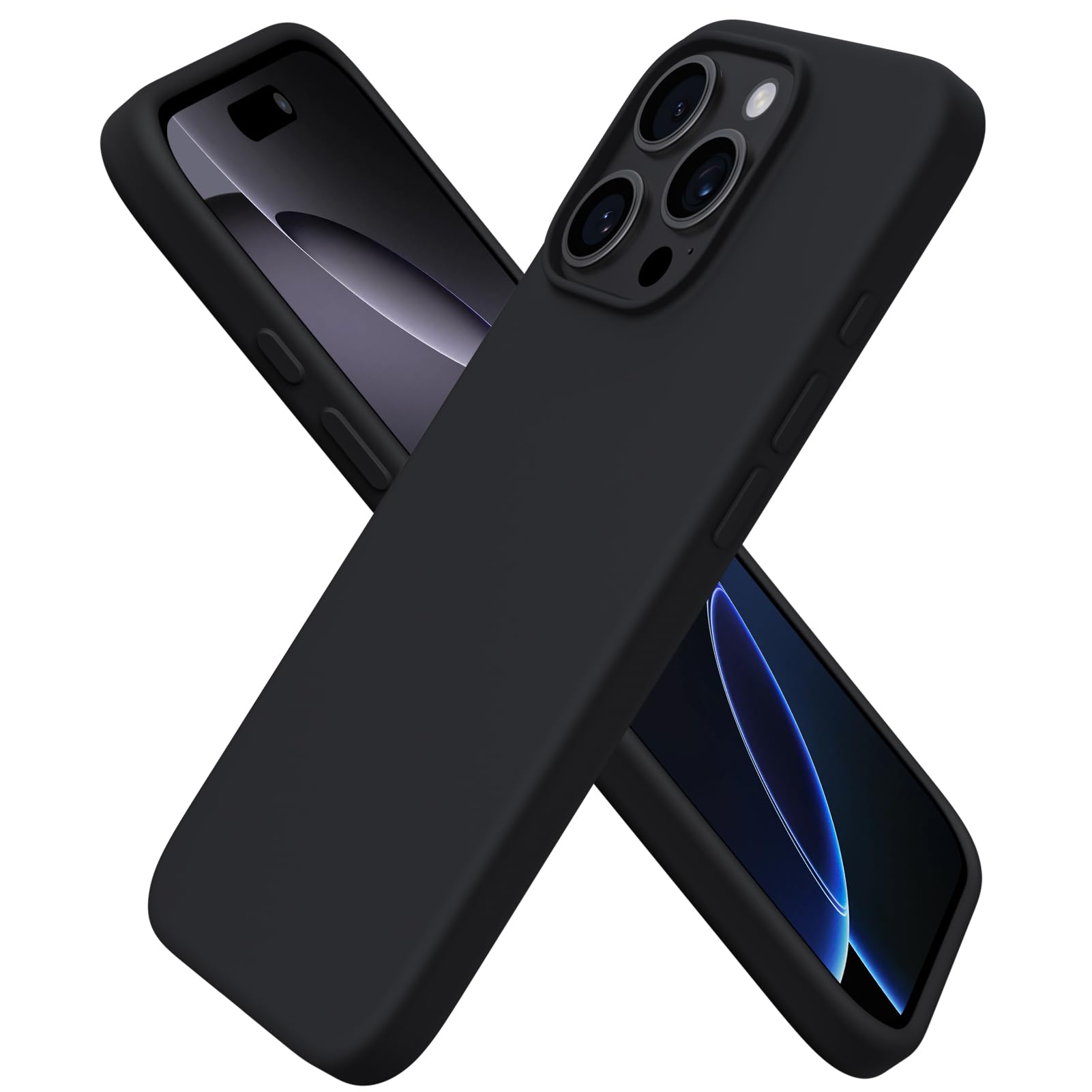 Foto 2 pulgar | Funda De Teléfono Ornarto Compatible Con Iphone 16 Pro 6.3 - Negra - Venta Internacional.