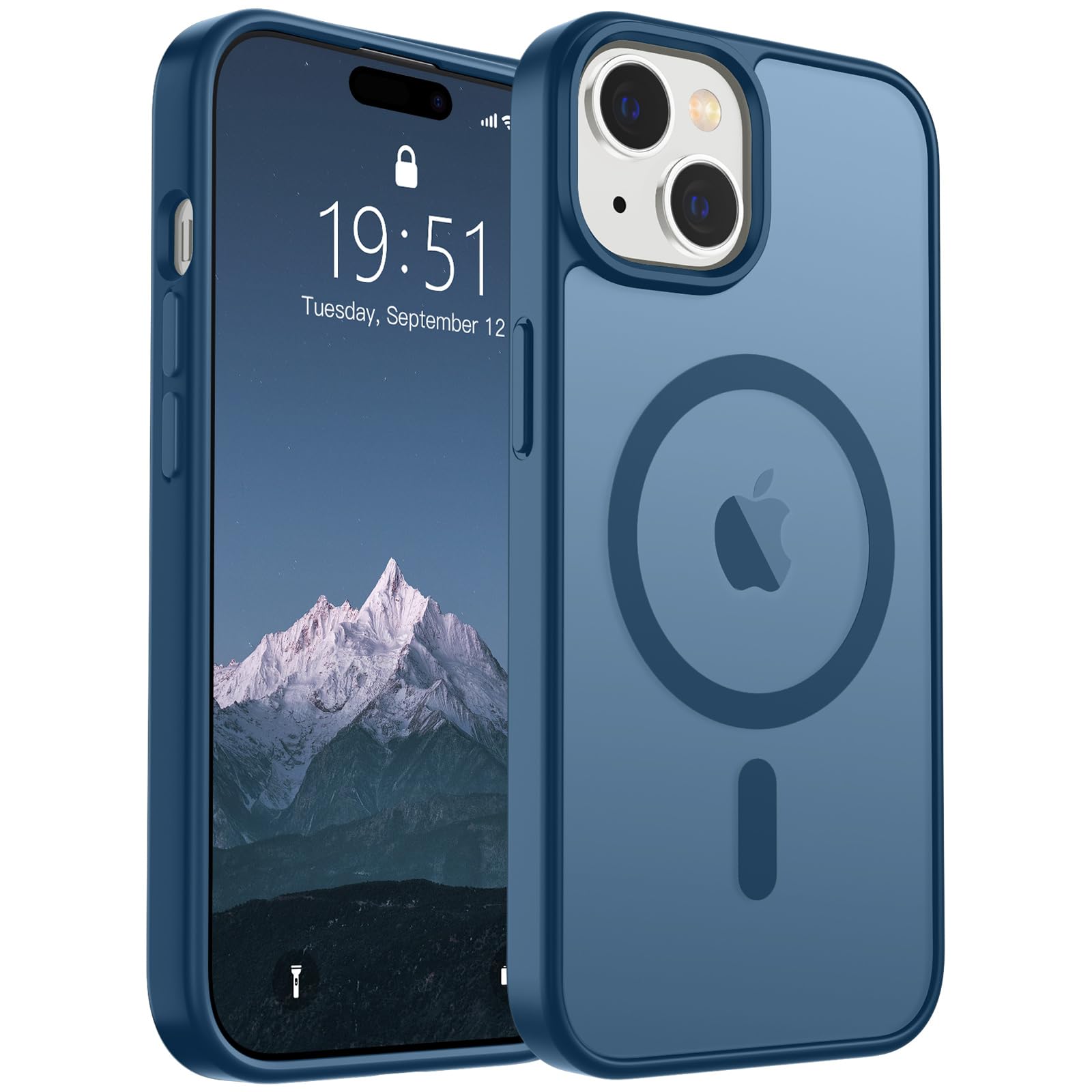 Foto 2 pulgar | Funda Magnética Supfine Para Iphone 15 Con Magsafe Deep Blue - Venta Internacional.