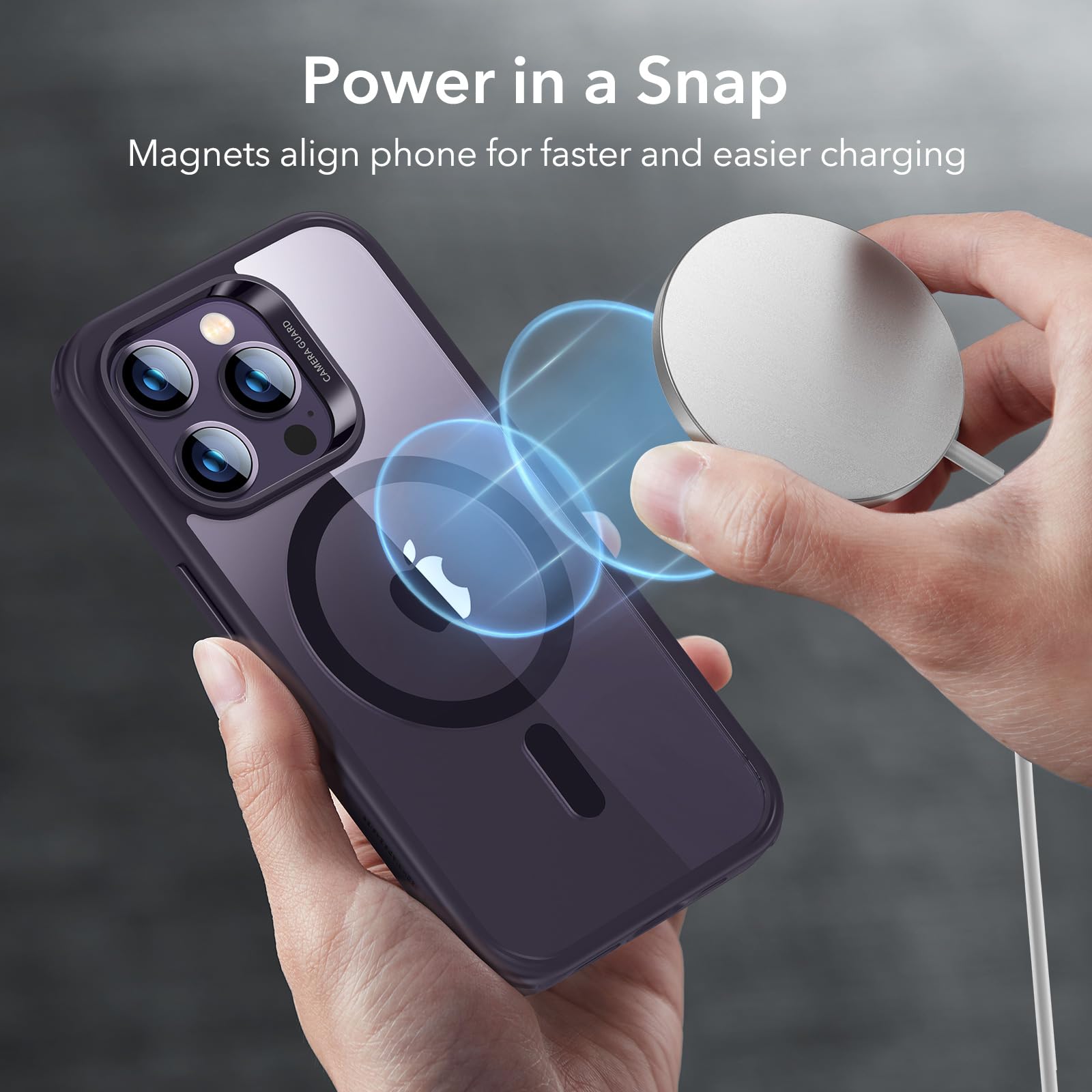 Foto 5 pulgar | Funda De Teléfono Esr Para Iphone 14 Pro Max Con Magsafe Clear Purple - Venta Internacional.