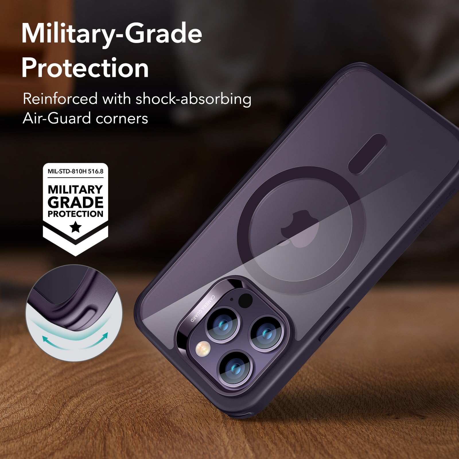 Foto 6 pulgar | Funda De Teléfono Esr Para Iphone 14 Pro Max Con Magsafe Clear Purple - Venta Internacional.