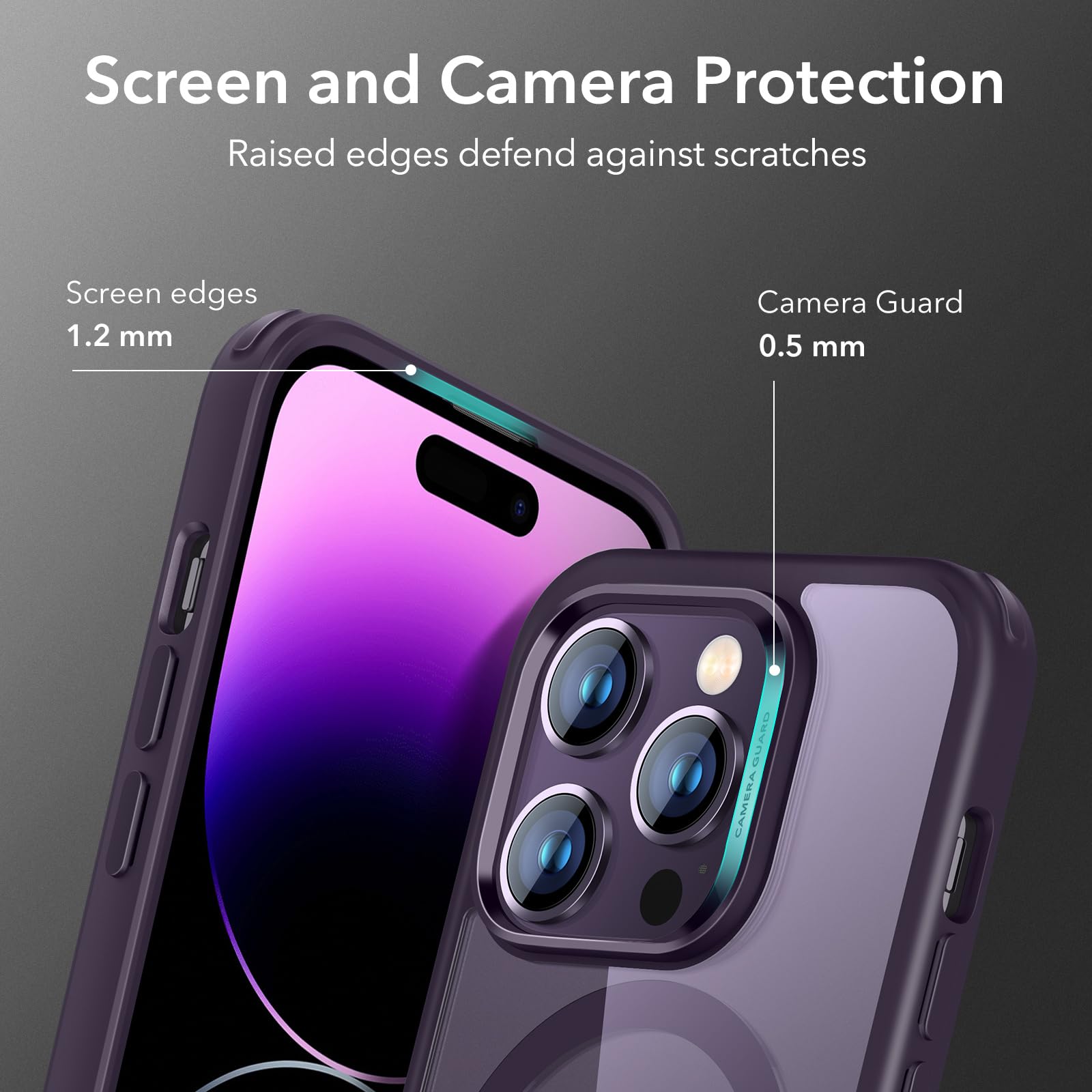 Foto 7 pulgar | Funda De Teléfono Esr Para Iphone 14 Pro Max Con Magsafe Clear Purple - Venta Internacional.