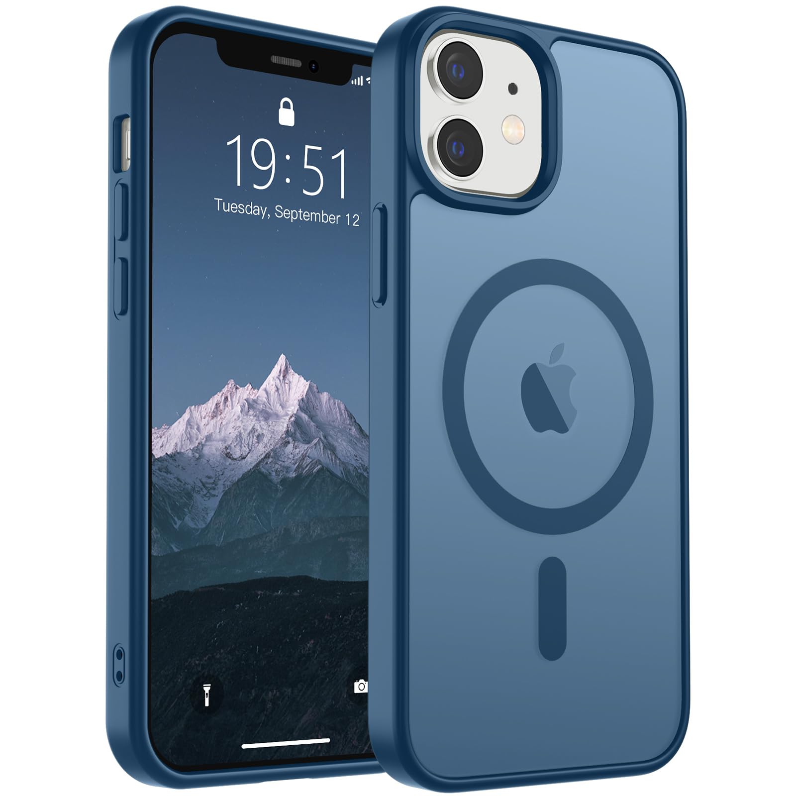 Foto 2 pulgar | Funda Magnética Supfine Para Iphone 12/12 Pro Deep Blue - Venta Internacional.