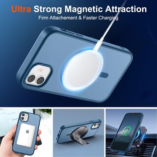 Foto 5 | Funda Magnética Supfine Para Iphone 12/12 Pro Deep Blue - Venta Internacional.