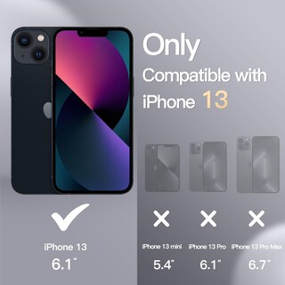 Foto 2 | Funda Jetech Silicone Para Iphone 13 De 6.1 Pulgadas, Color Negro - Venta Internacional.