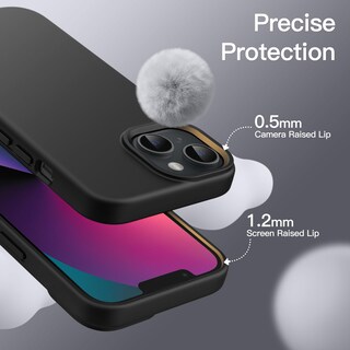 Foto 5 | Funda Jetech Silicone Para Iphone 13 De 6.1 Pulgadas, Color Negro - Venta Internacional.