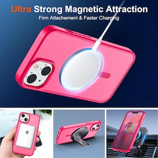 Foto 5 | Funda Magnética Supfine Para Iphone 14/13 Con Magsafe Hot Pink - Venta Internacional.