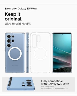 Foto 2 | Funda Spigen Ultra Hybrid Magfit Para El Galaxy S25 Ultra Clear - Venta Internacional.