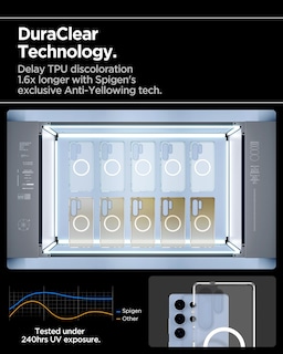Foto 6 | Funda Spigen Ultra Hybrid Magfit Para El Galaxy S25 Ultra Clear - Venta Internacional.