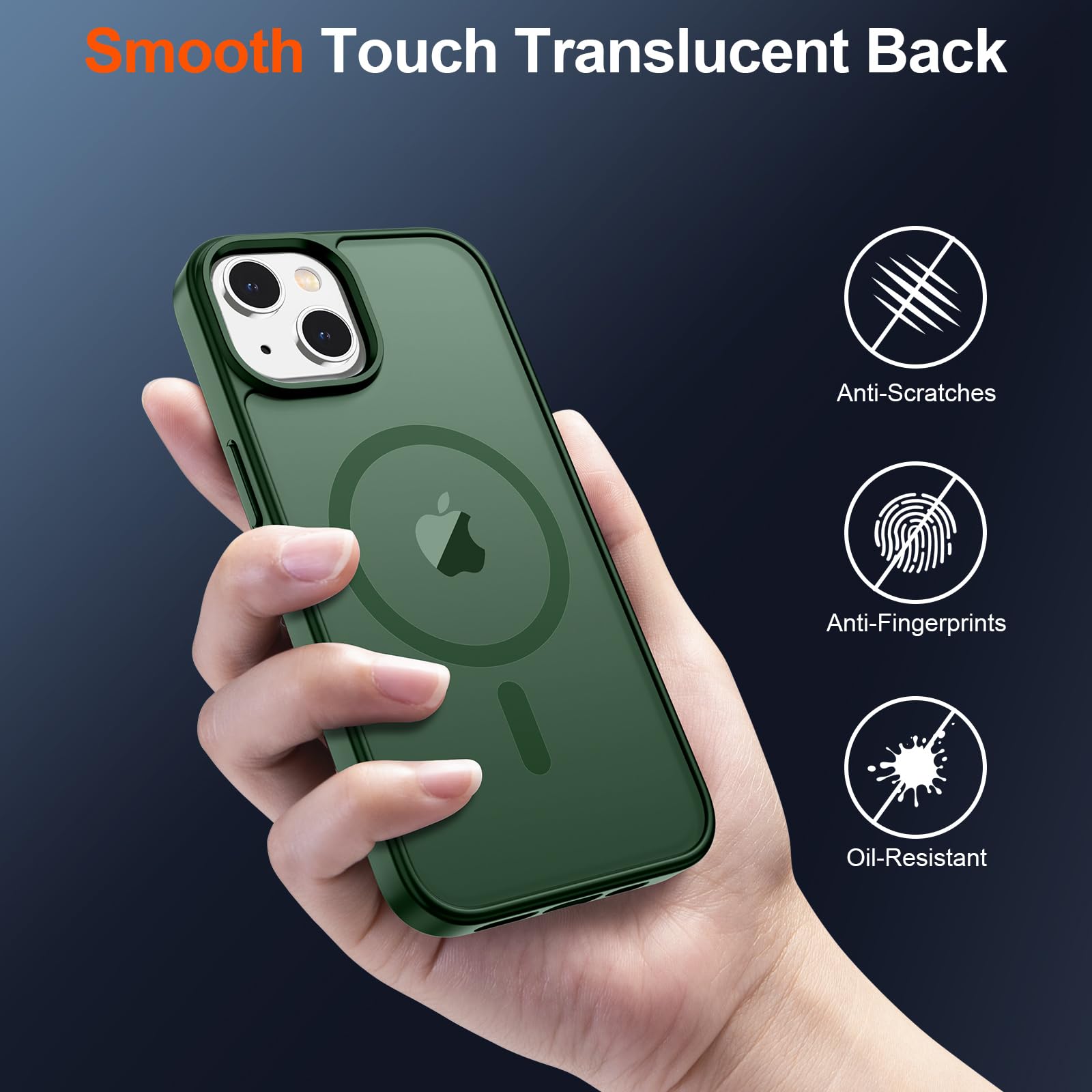 Foto 6 | Funda Magnética Supfine Para Iphone 15 Con Magsafe Deep Green - Venta Internacional.