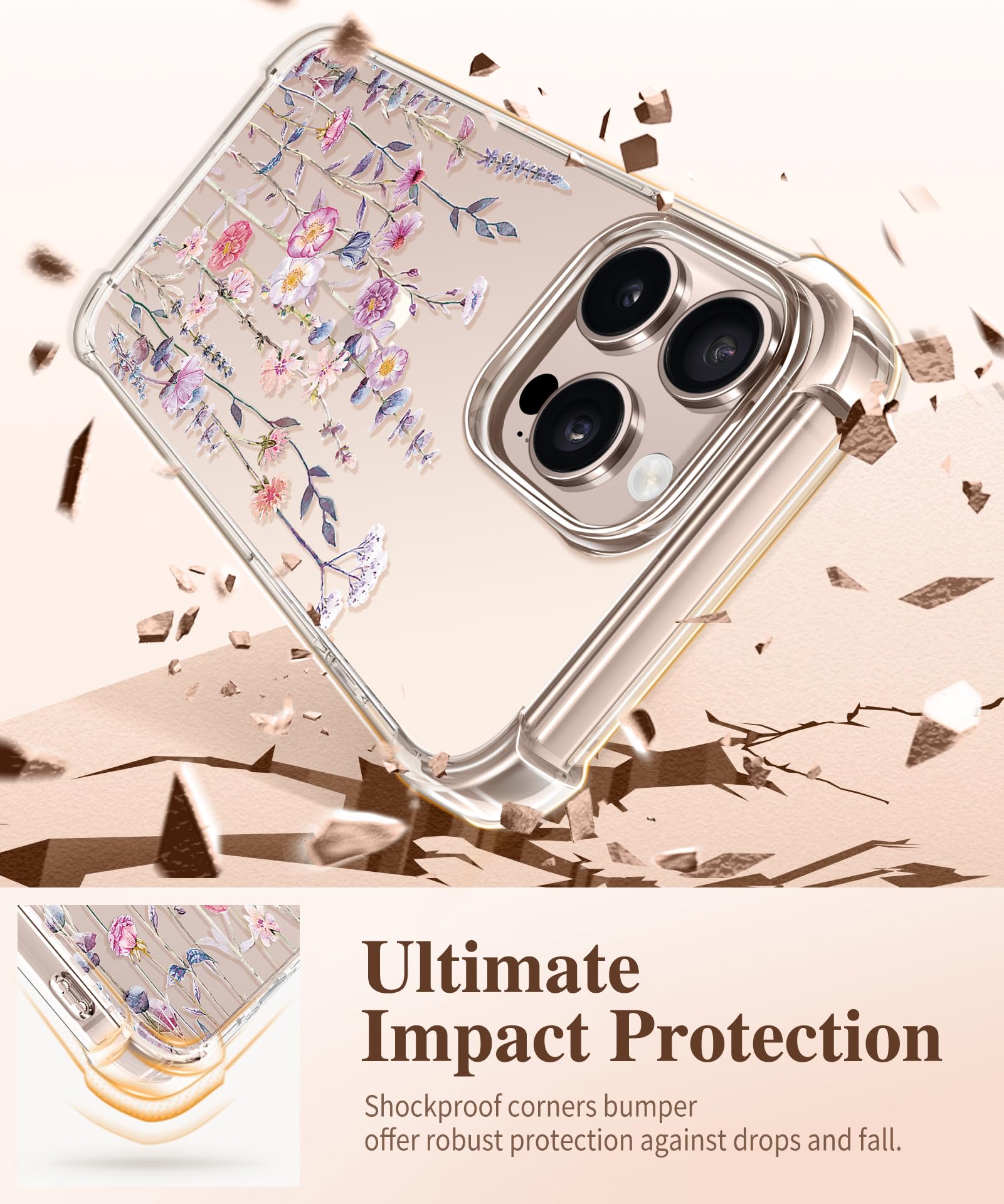Foto 5 pulgar | Funda De Teléfono Gviewin Para Iphone 16 Pro Con Protector De Pantalla De 6.3 Pulgadas - Venta Internacional.