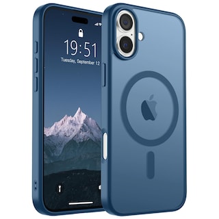 Foto 1 | Funda Magnética Supfine Para Iphone 16, Color Azul Oscuro - Venta Internacional.
