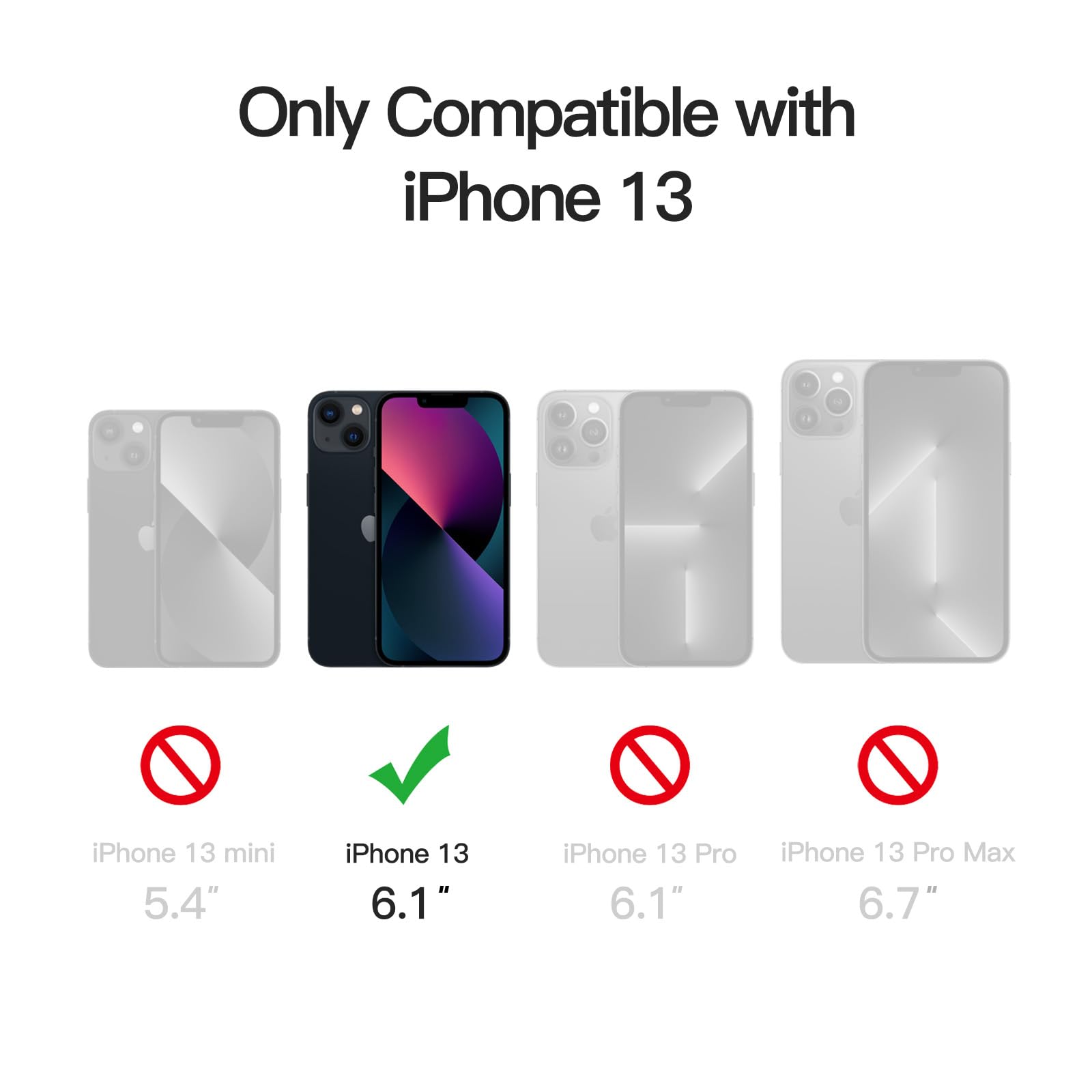 Foto 3 pulgar | Funda Jetech Matte Para Iphone 13 De 6,1 Pulgadas Con Protección Contra Caídas - Venta Internacional.