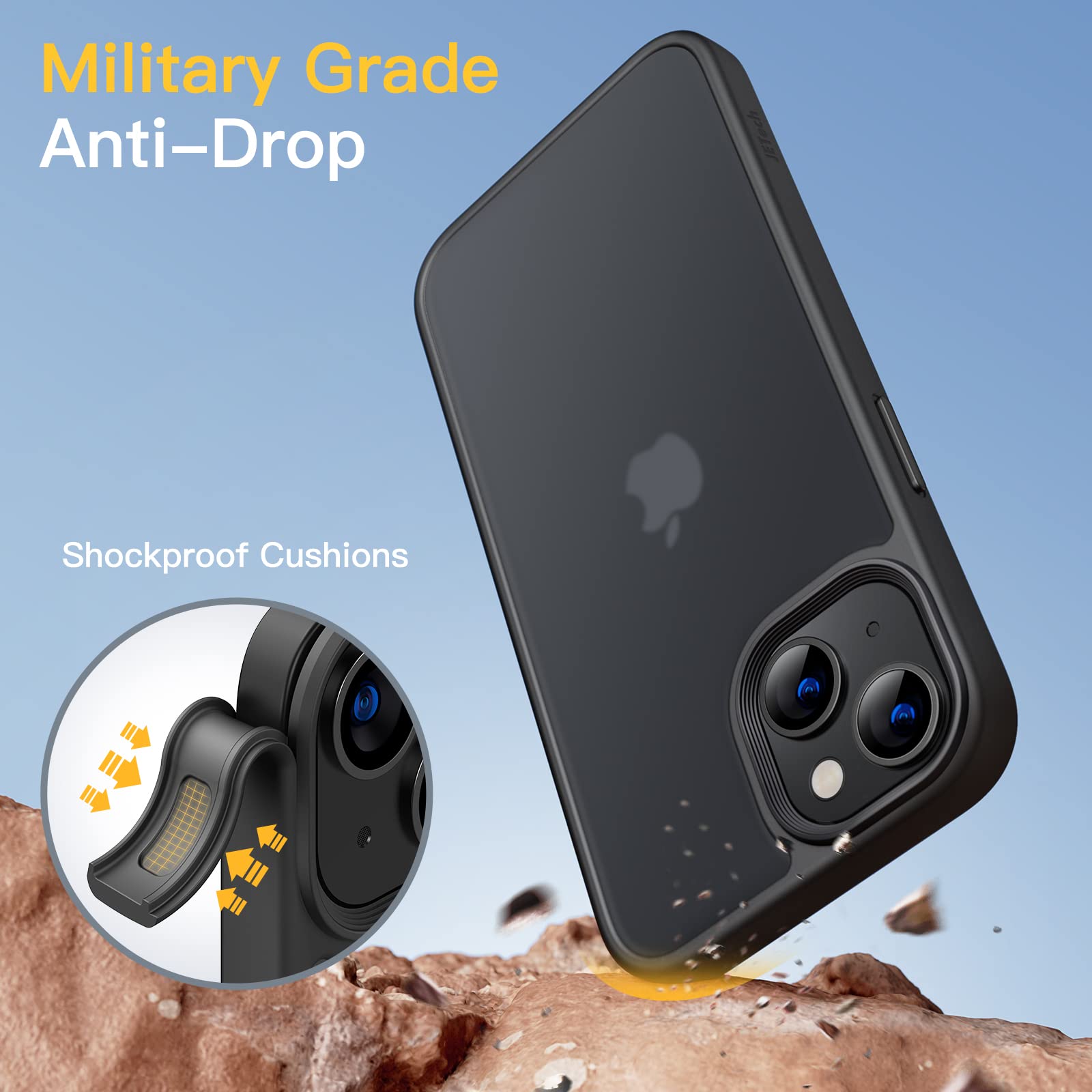 Foto 4 pulgar | Funda Jetech Matte Para Iphone 13 De 6,1 Pulgadas Con Protección Contra Caídas - Venta Internacional.
