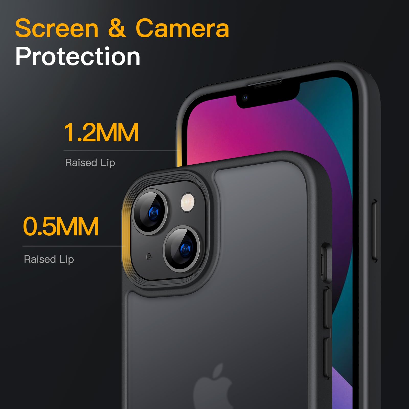 Foto 5 | Funda Jetech Matte Para Iphone 13 De 6,1 Pulgadas Con Protección Contra Caídas - Venta Internacional.