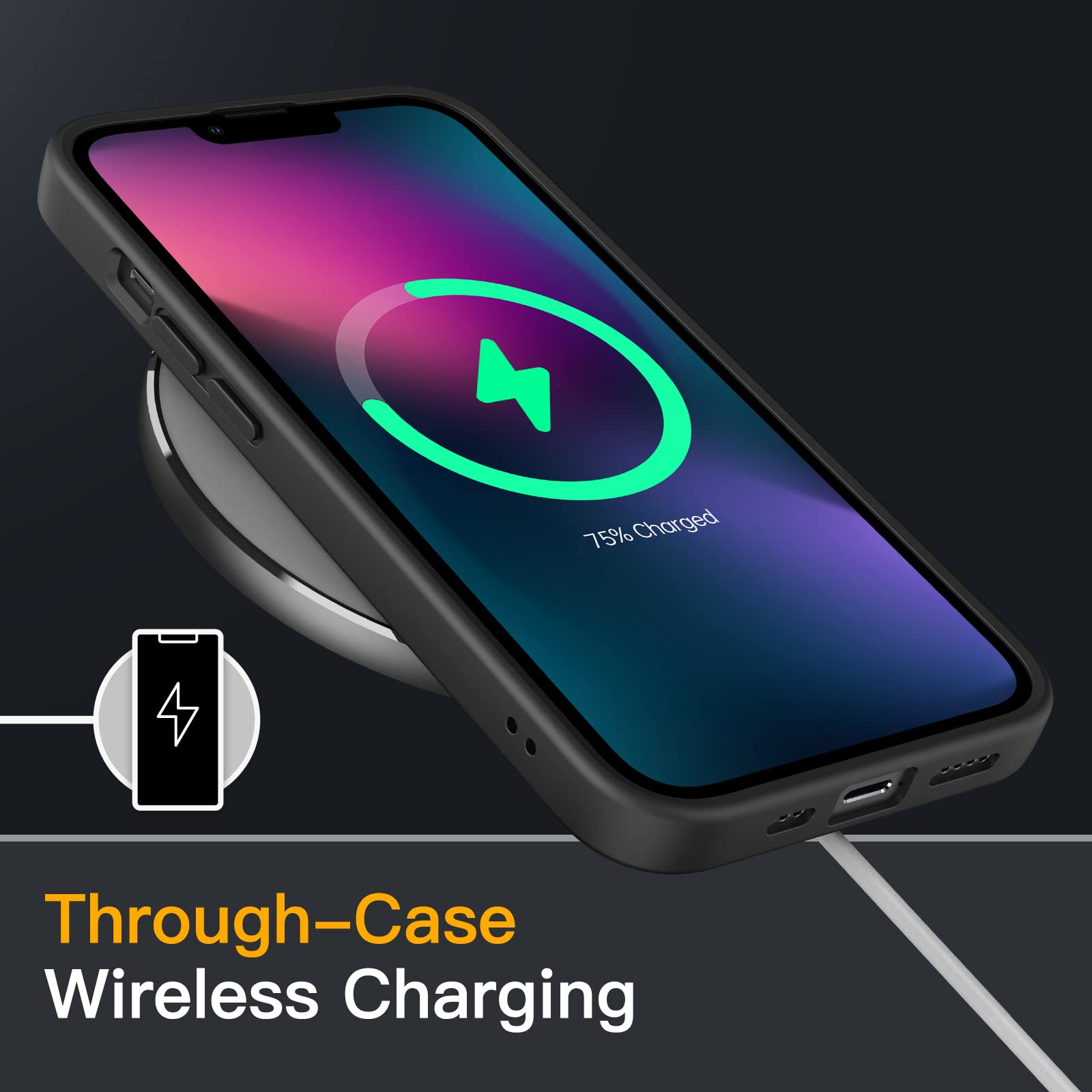 Foto 6 | Funda Jetech Matte Para Iphone 13 De 6,1 Pulgadas Con Protección Contra Caídas - Venta Internacional.