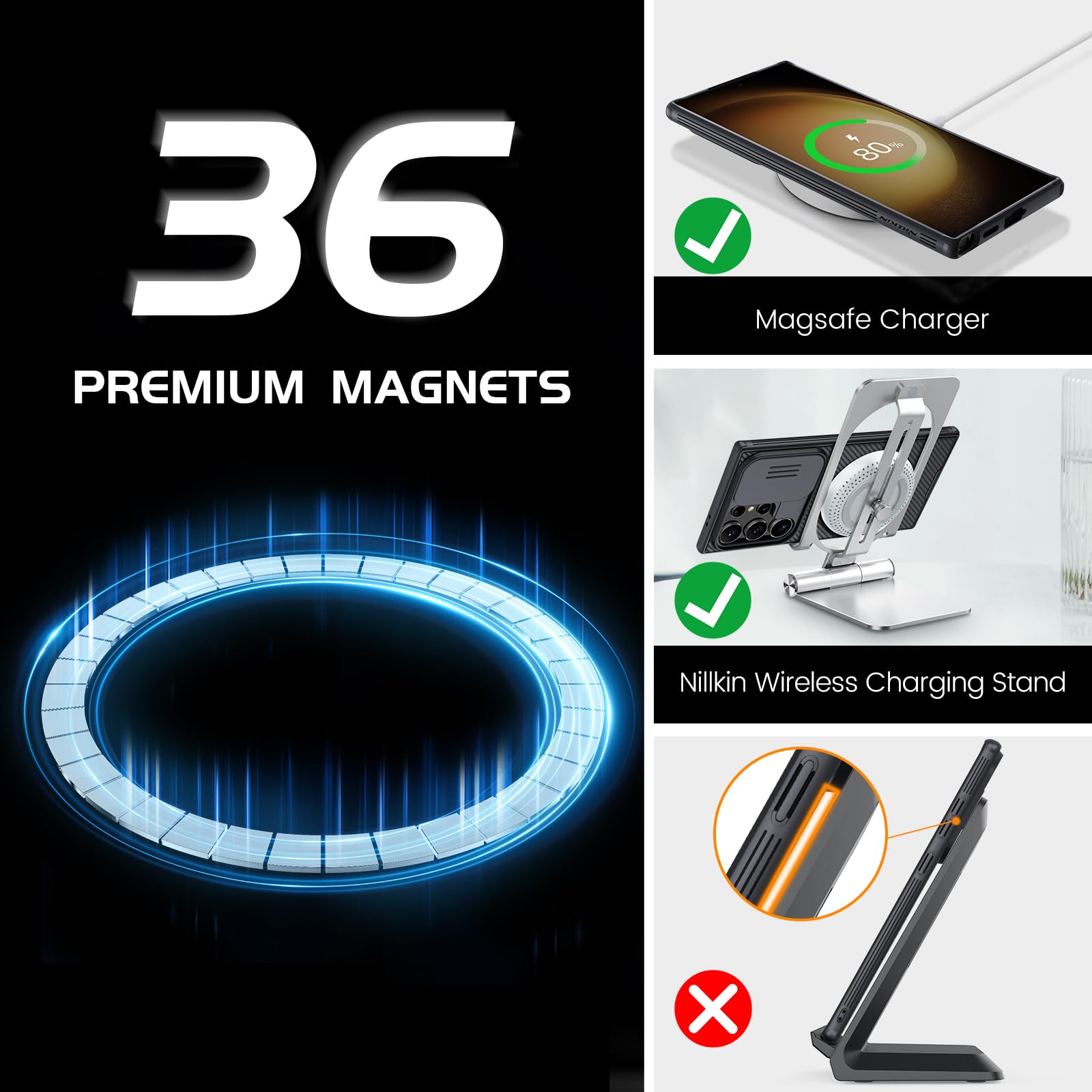 Foto 4 pulgar | Funda De Teléfono Nillkin Camshield Pro Para Samsung Galaxy S24 Ultra - Venta Internacional.
