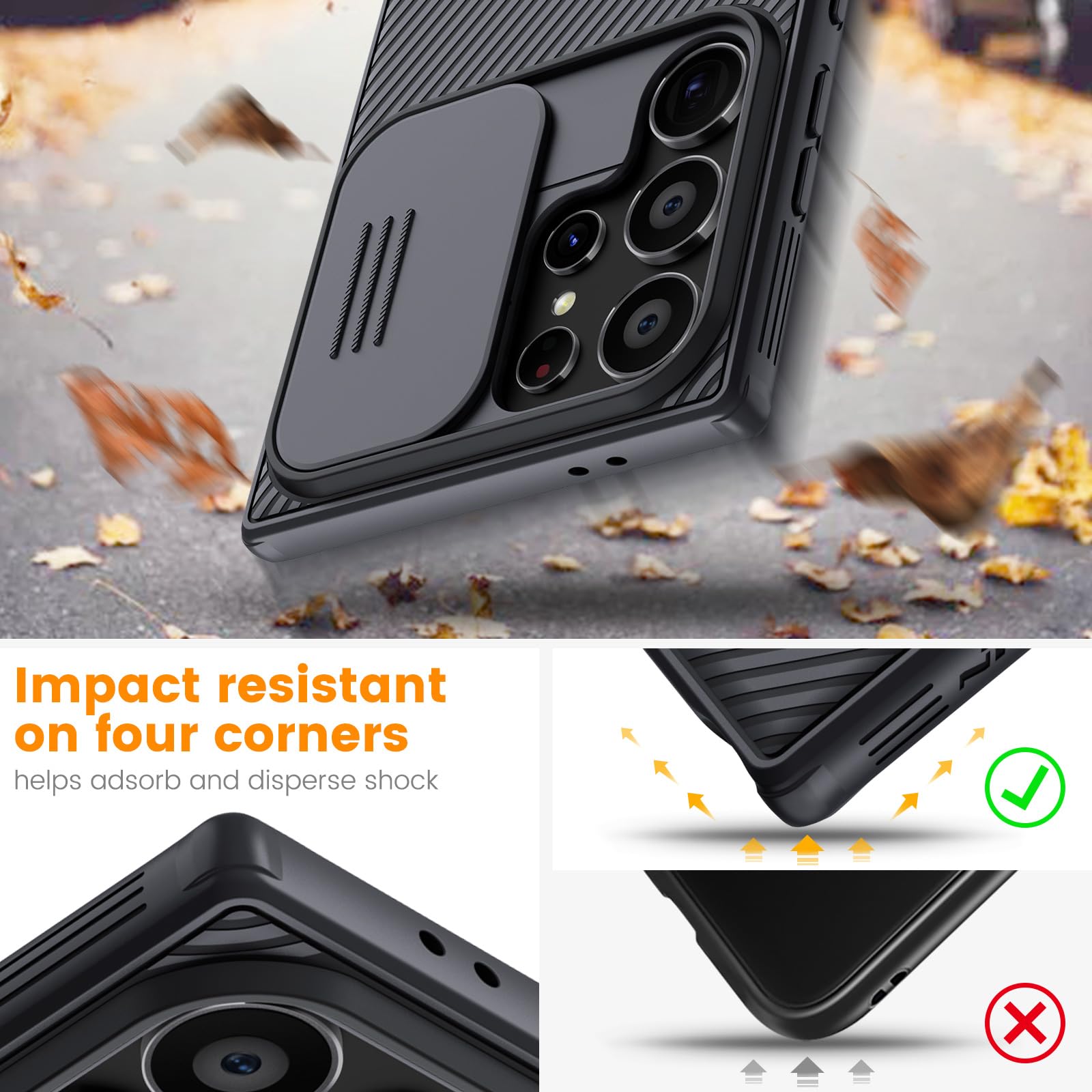 Foto 5 | Funda De Teléfono Nillkin Camshield Pro Para Samsung Galaxy S24 Ultra - Venta Internacional.