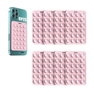 Foto 3 | Funda Ventosa De Silicona Soporte Para Celular 8 Pzs Belug Rosa