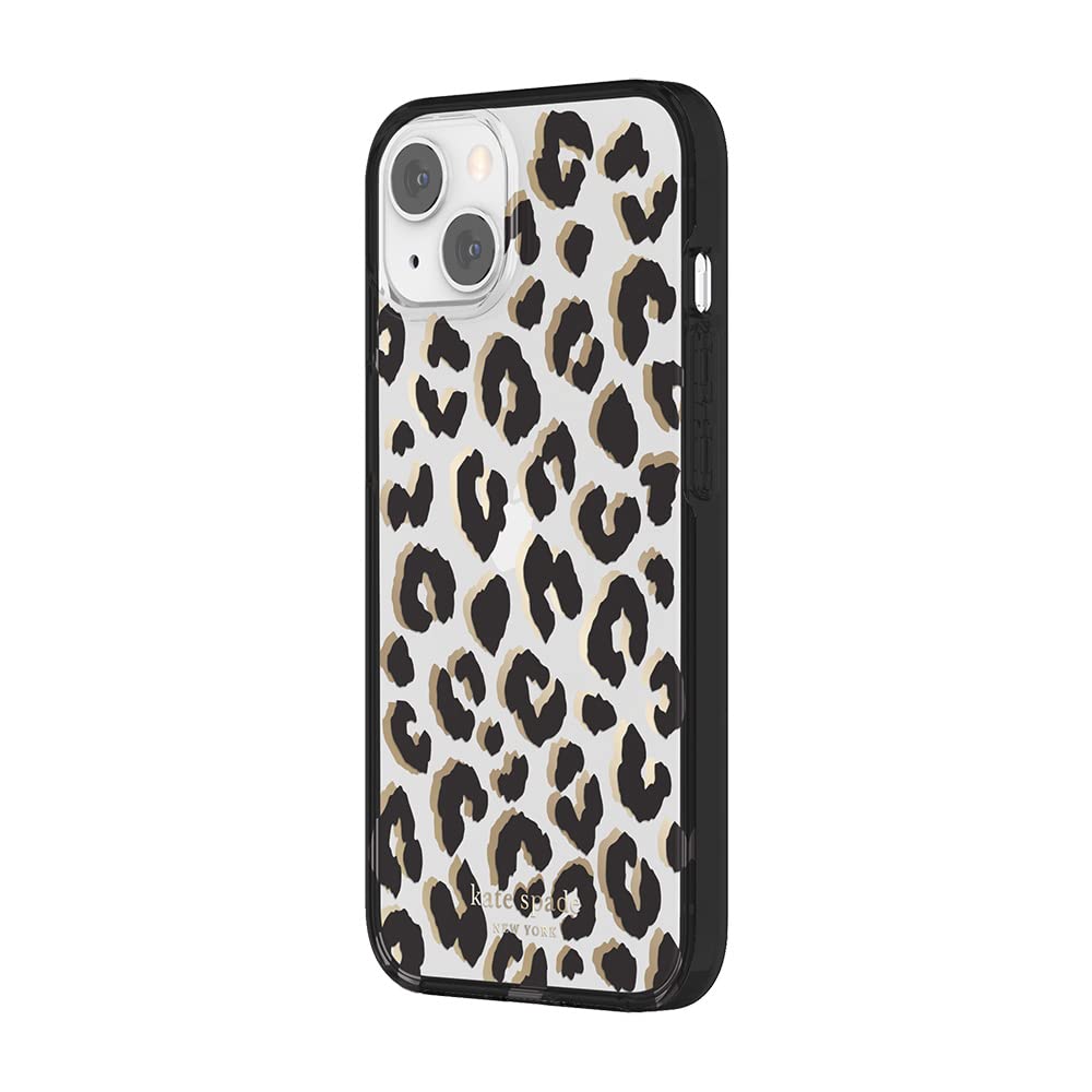 Foto 1 | Funda Para Teléfono Kate Spade New York City Leopard Black Iphone 13 - Venta Internacional.