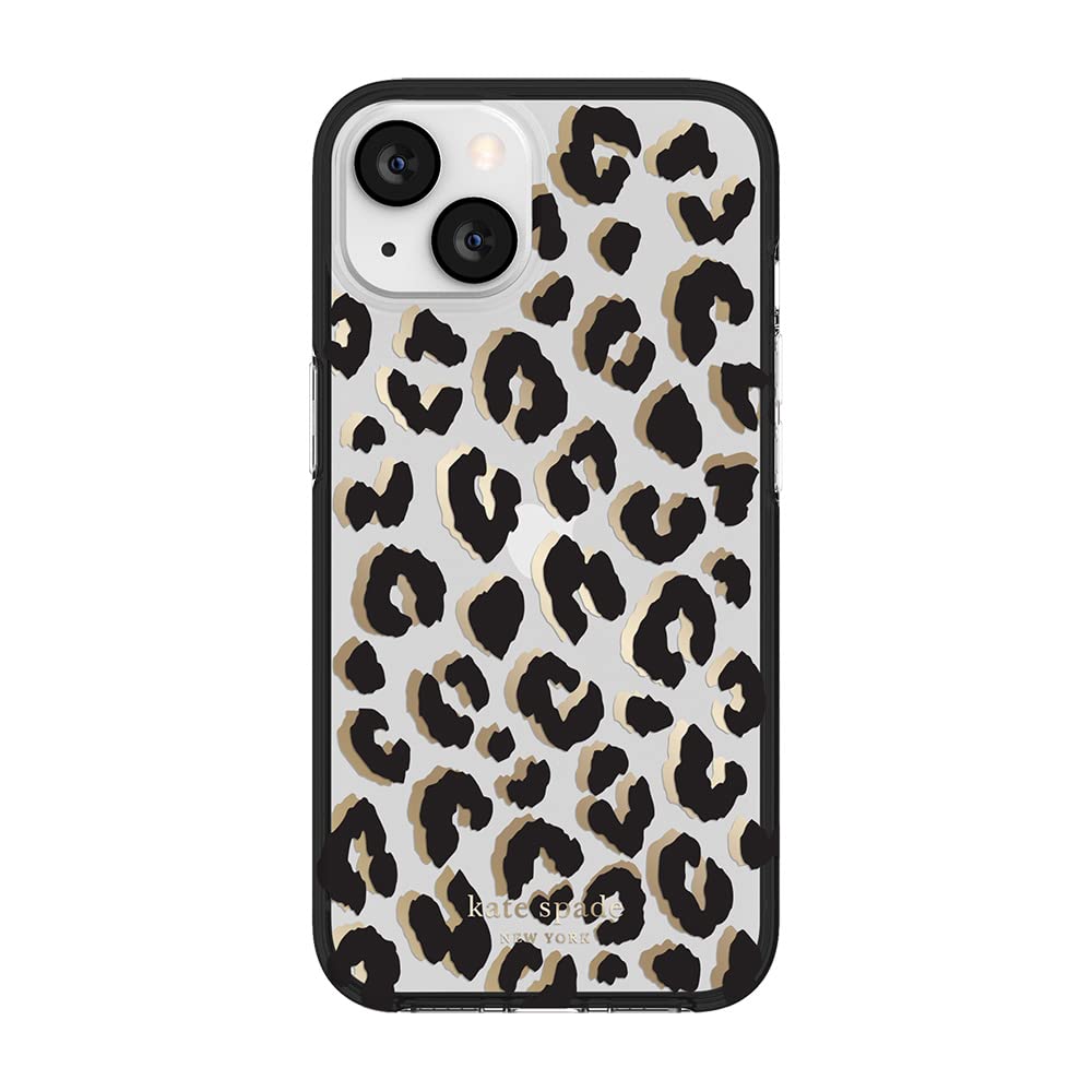 Foto 5 pulgar | Funda Para Teléfono Kate Spade New York City Leopard Black Iphone 13 - Venta Internacional.