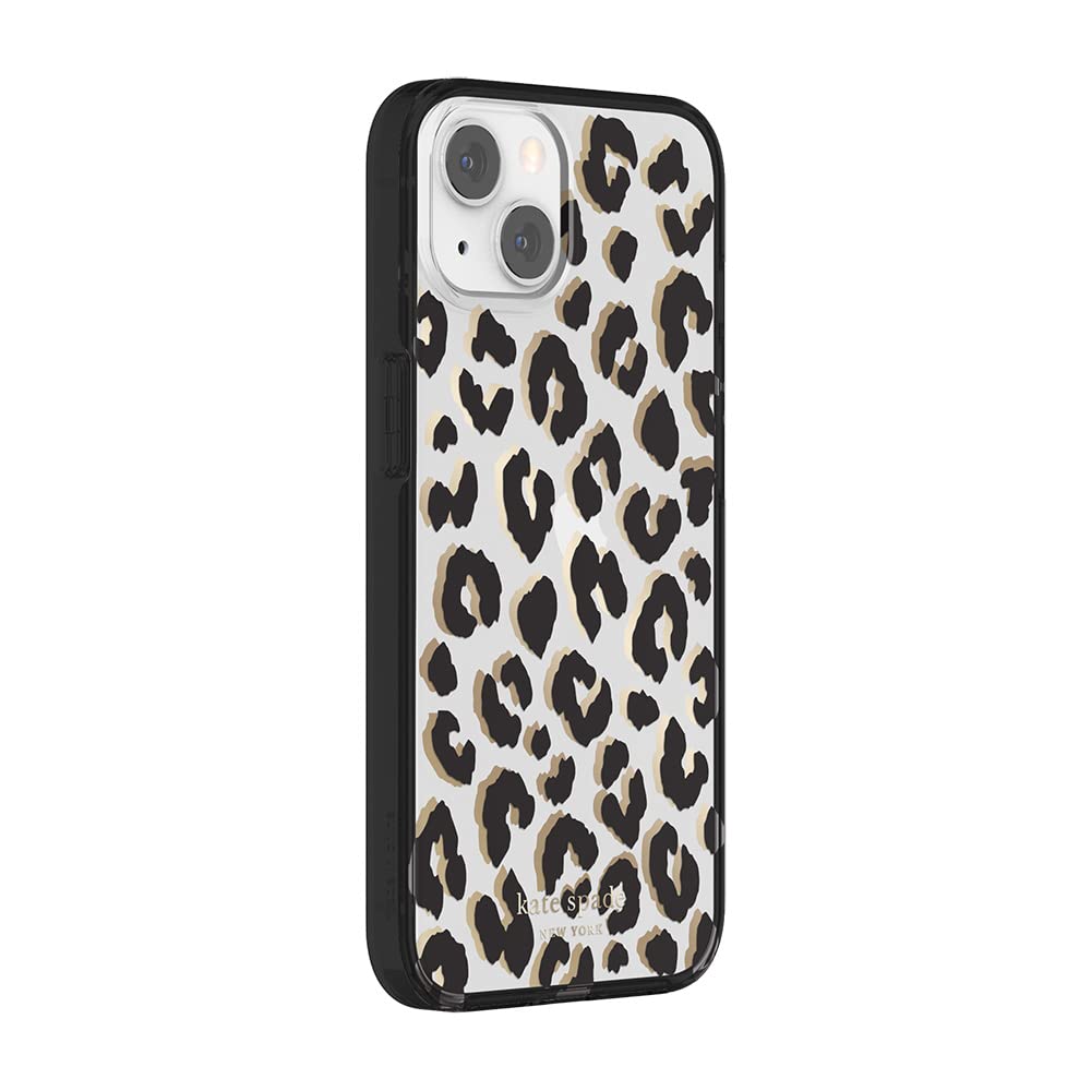 Foto 7 pulgar | Funda Para Teléfono Kate Spade New York City Leopard Black Iphone 13 - Venta Internacional.