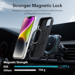 Foto 4 | Funda Esr Para Iphone 14/13 Con Magsafe, Negra A Prueba De Golpes - Venta Internacional.